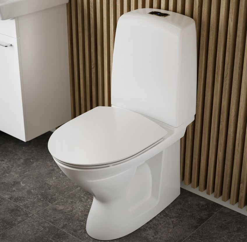 IFÖ toilet/sæde 2/4ltr/650x355x860mm sensor/softclose skjult S-l