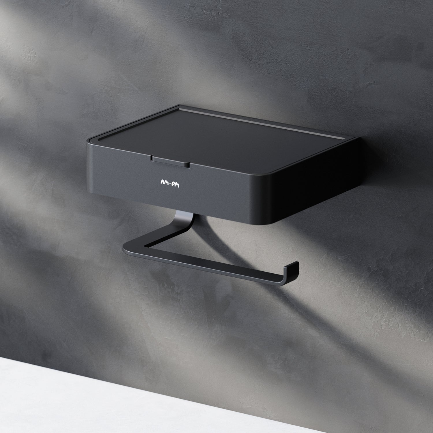 AM.PM Inspire V2.0 Toilet roll holder with box, black