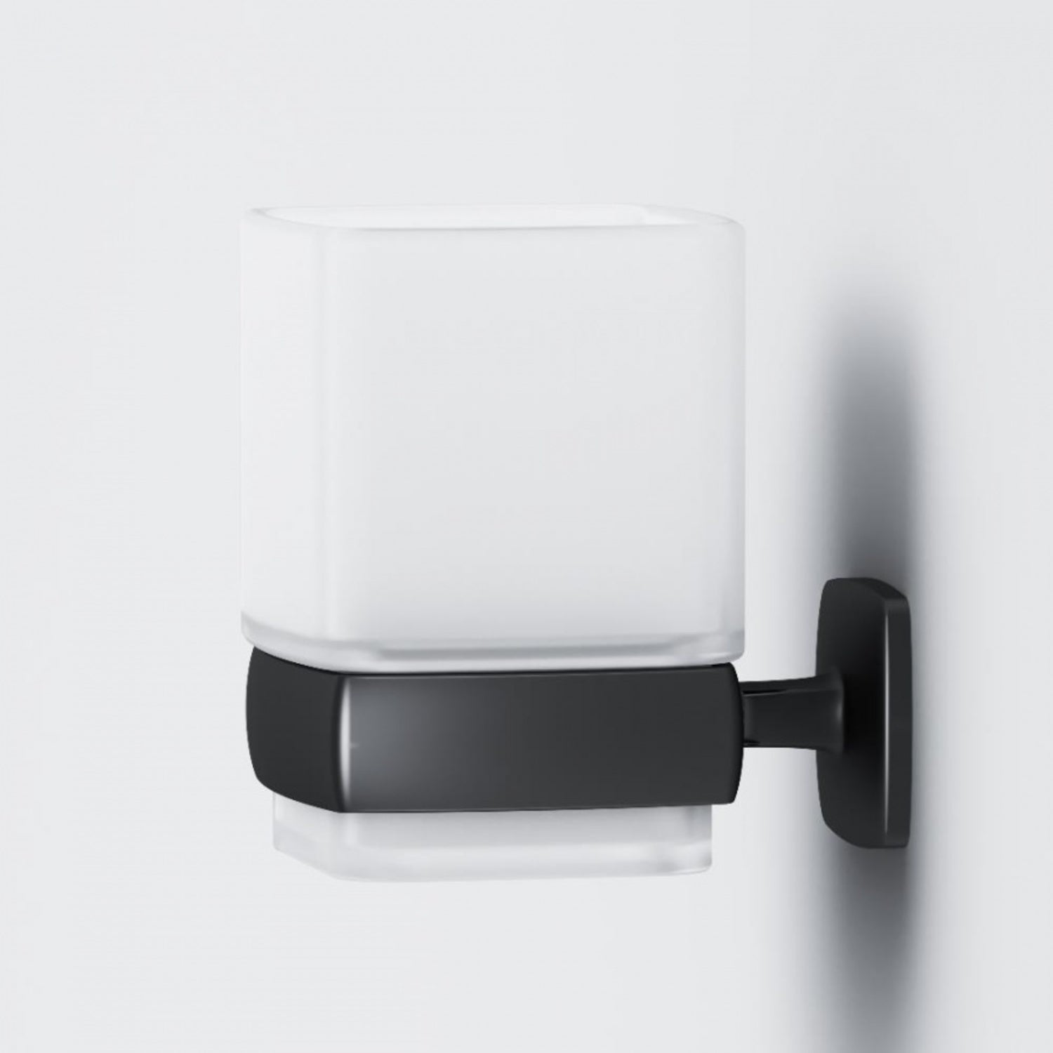AM.PM Gem Glass tumbler with holder, black