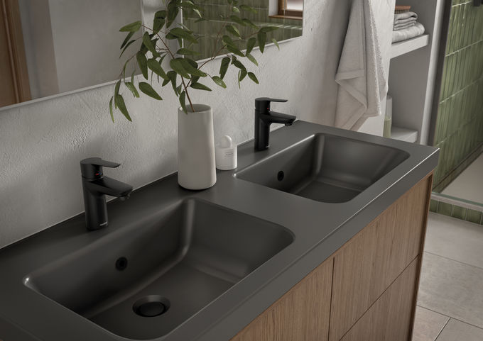 Damixa Core håndvaskarmatur. 5 L/min. Uden bundventil. Matsort