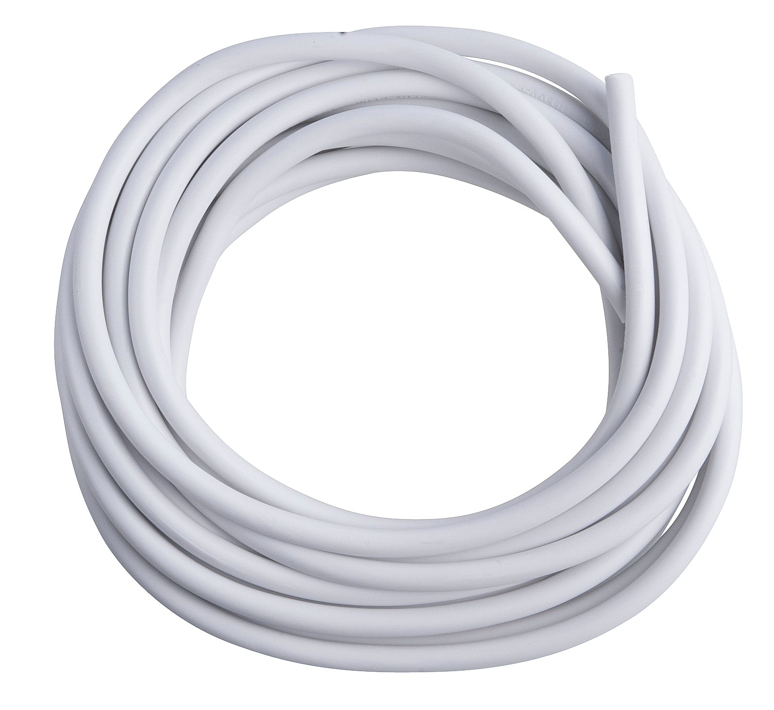 Ledning H03VV-F rund 3G0,75 hvid, 10 meter