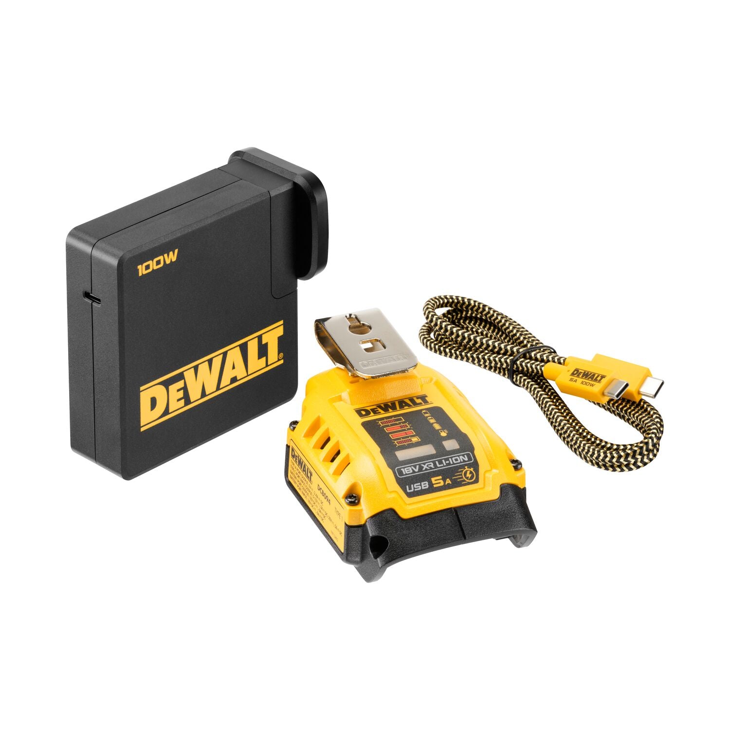 DEWALT 18V XR USB-oplader DCB094K-QW