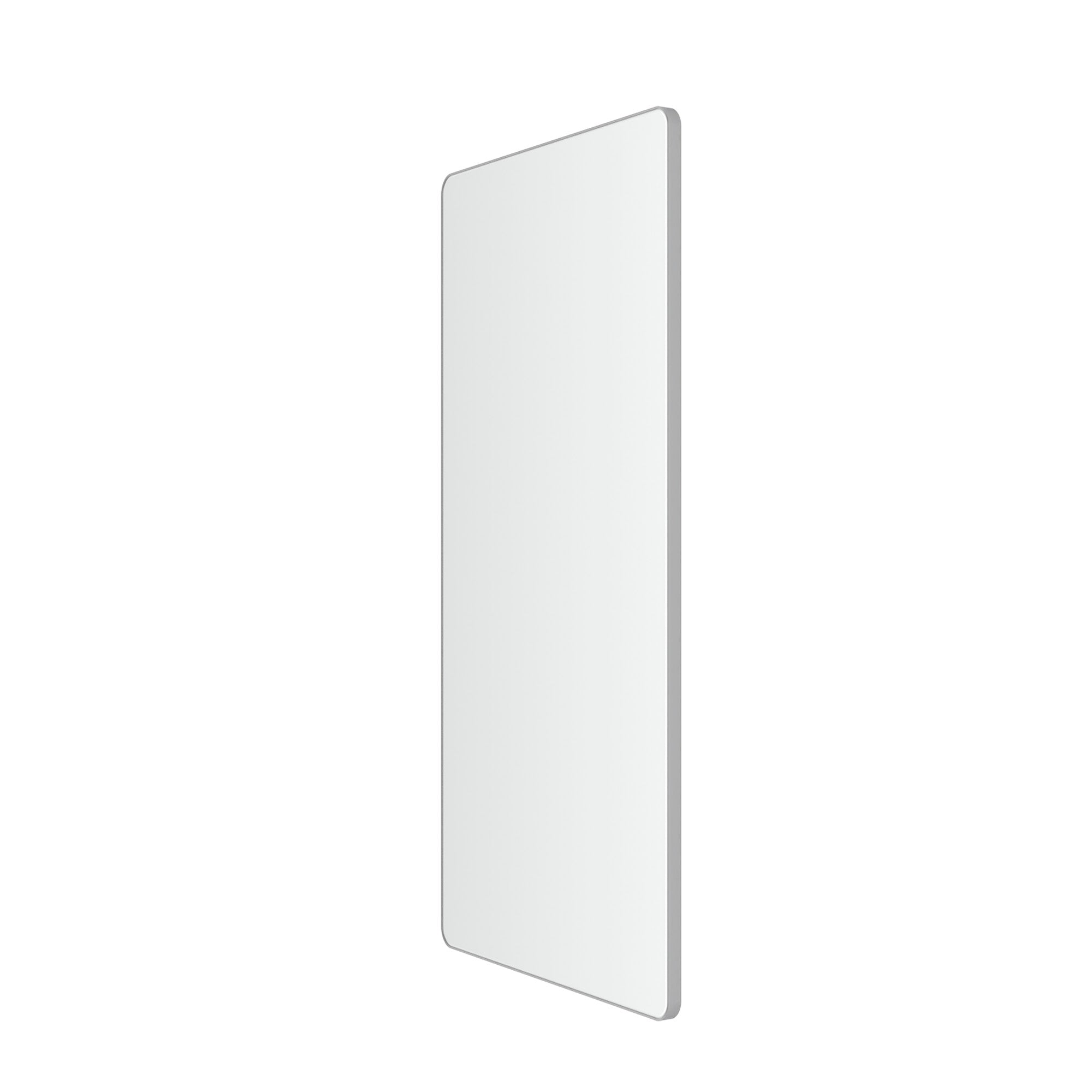 Loevschall Refine spejl med ramme, børstet aluminium, 45x90 cm