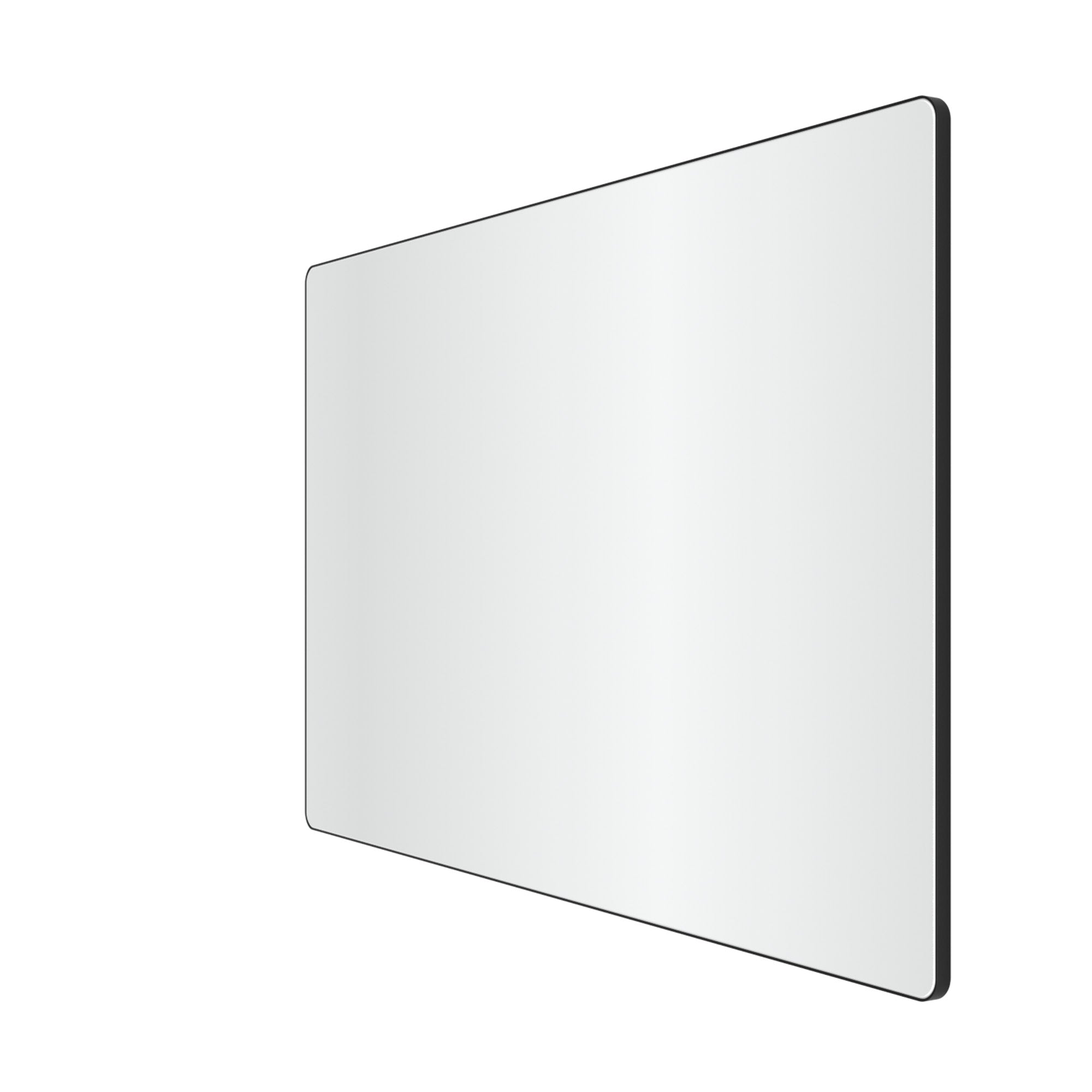 Loevschall Refine spejl med ramme, sort, 60x100 cm