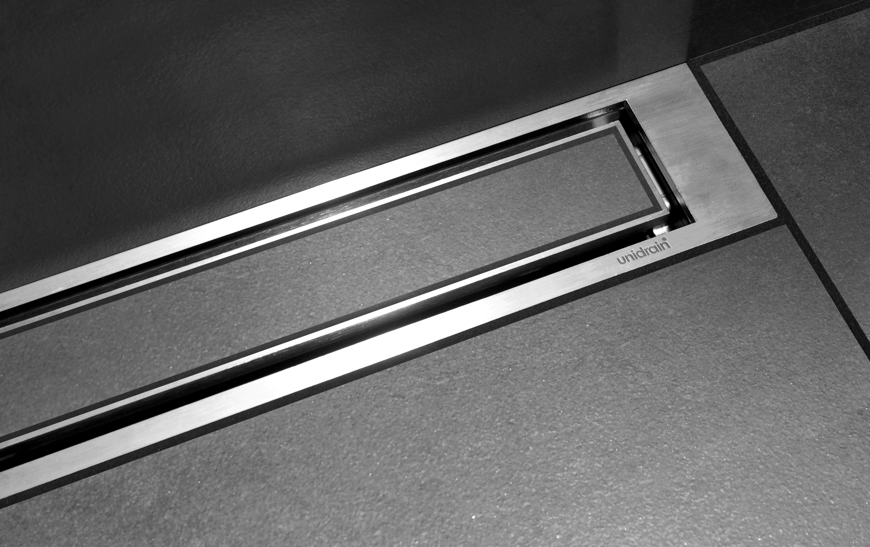 HighLine Cassette, linje, komplet rustfrit stål: 800 mm, H 15 mm