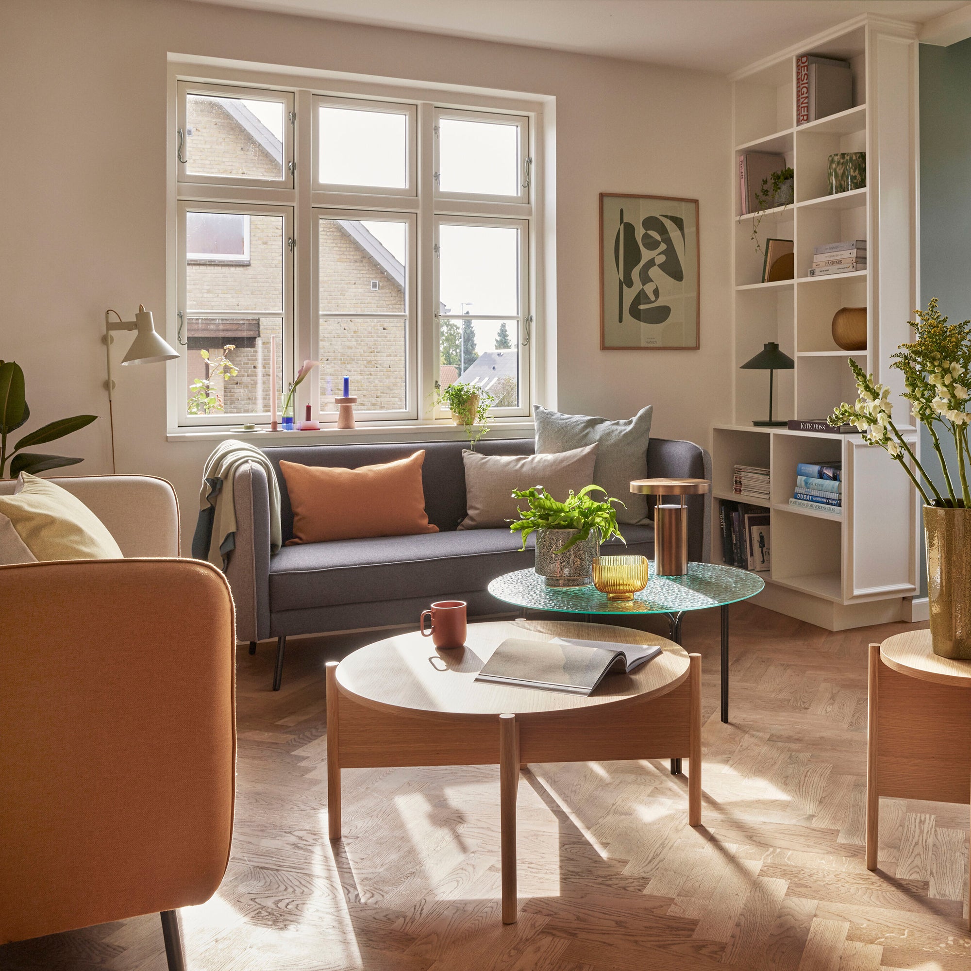 Hübsch bringme bordlampe bruneret messing