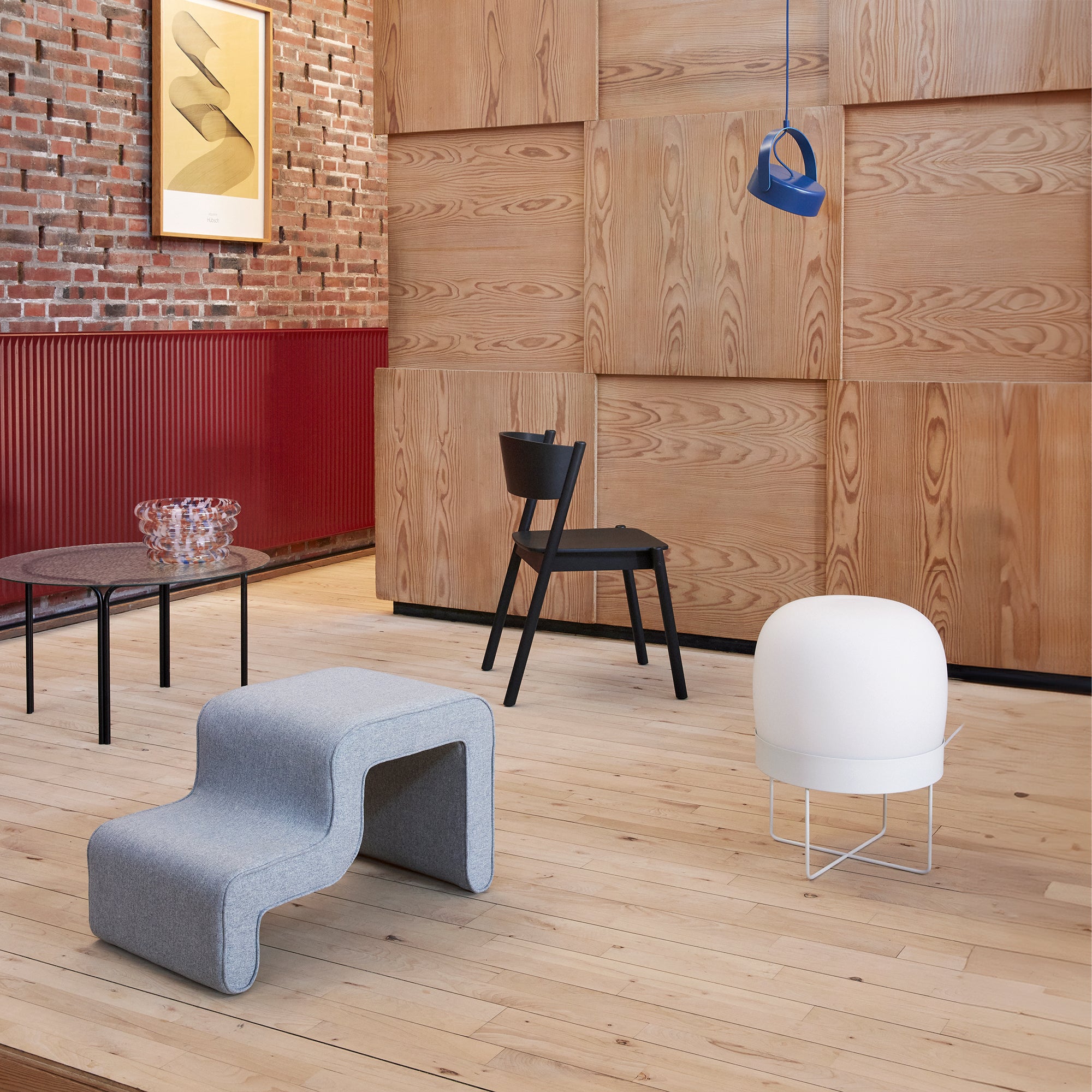 Hübsch stage loftlampe blå
