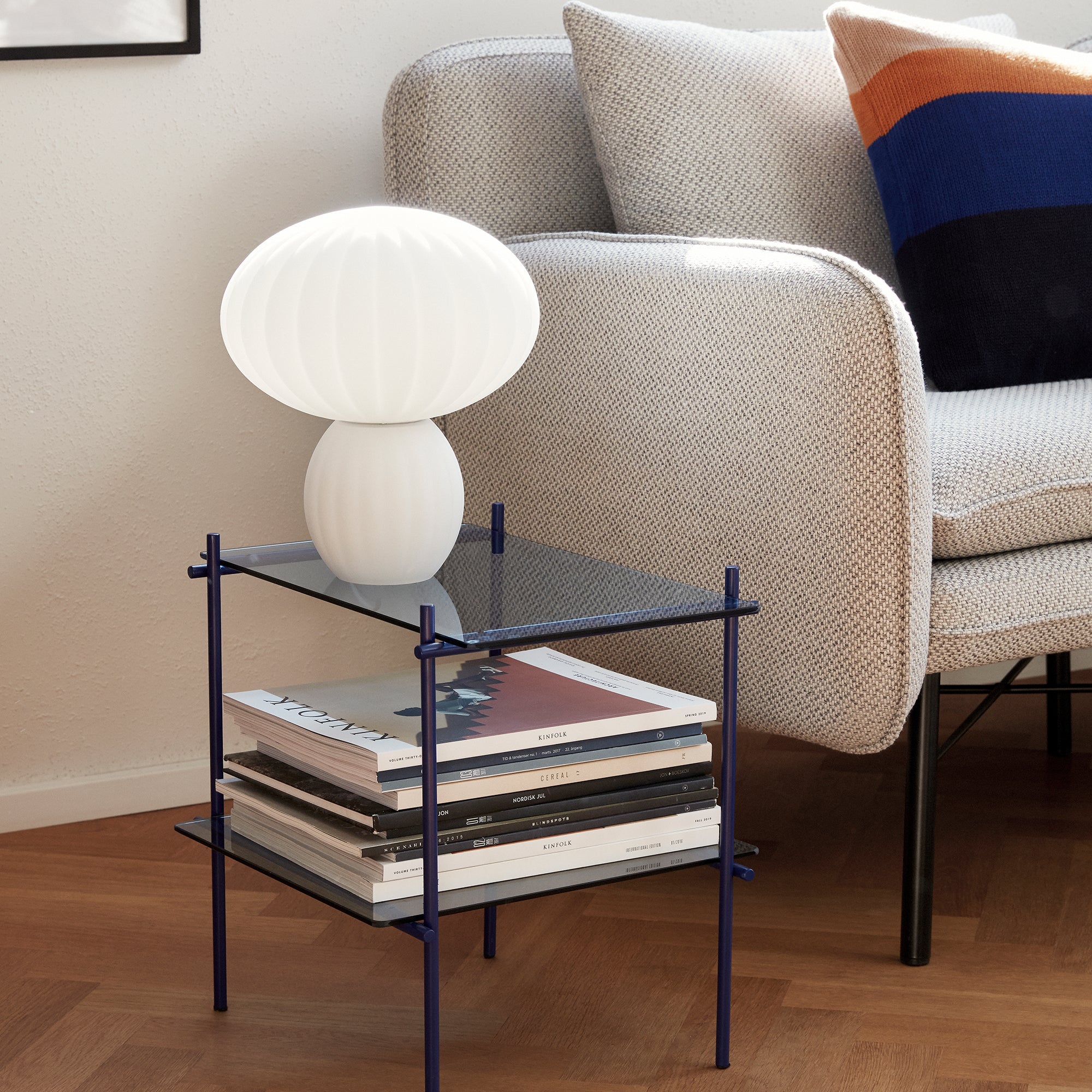 Hübsch kumu bordlampe hvid