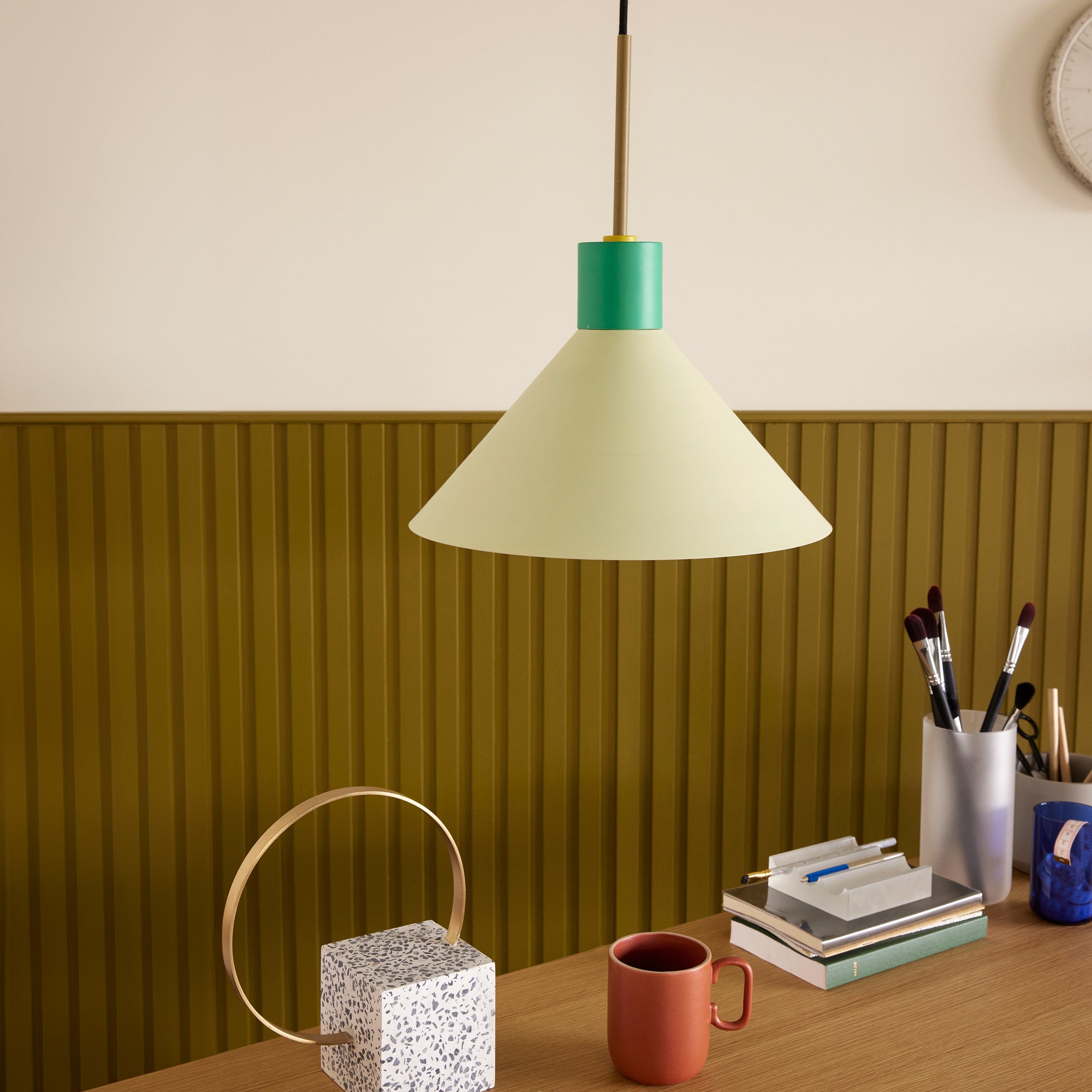 Hübsch crayon lampe grøn