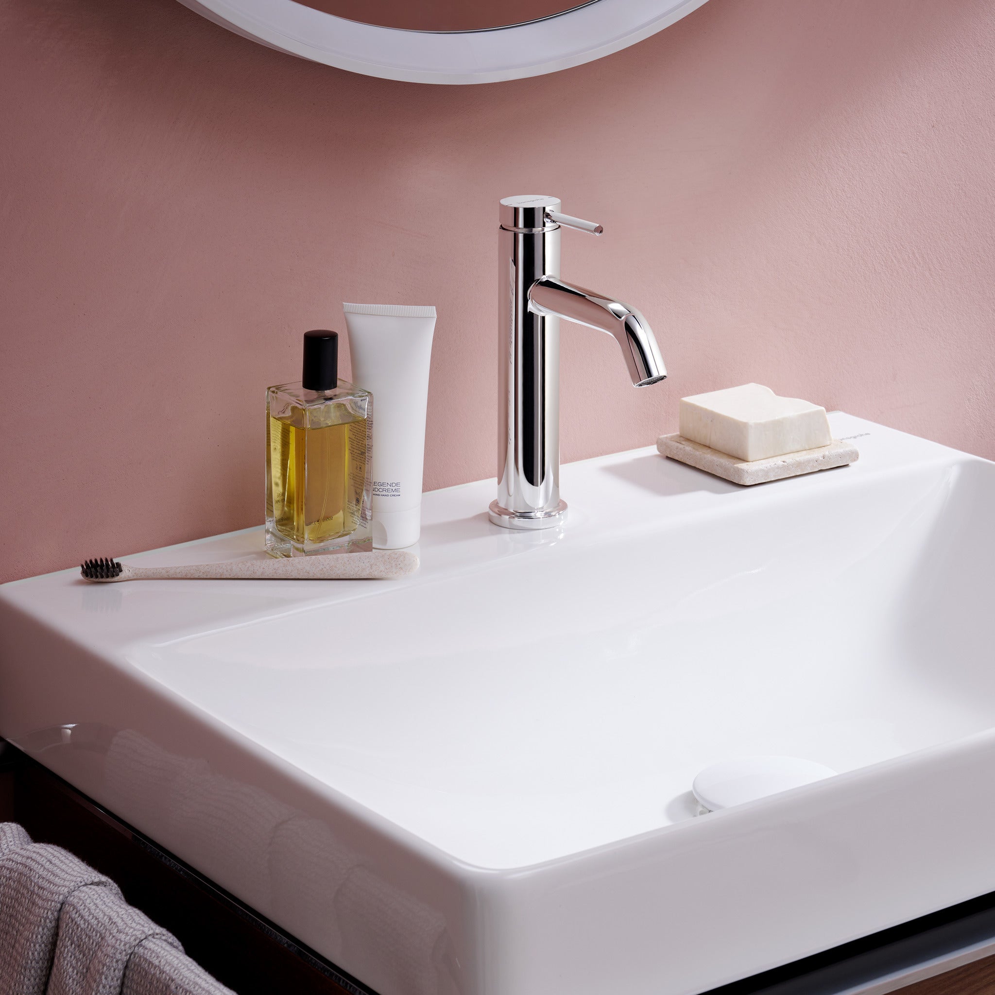 hansgrohe Tecturis S håndvaskarmatur 110 EcoSmart+ uden bundventil, Krom