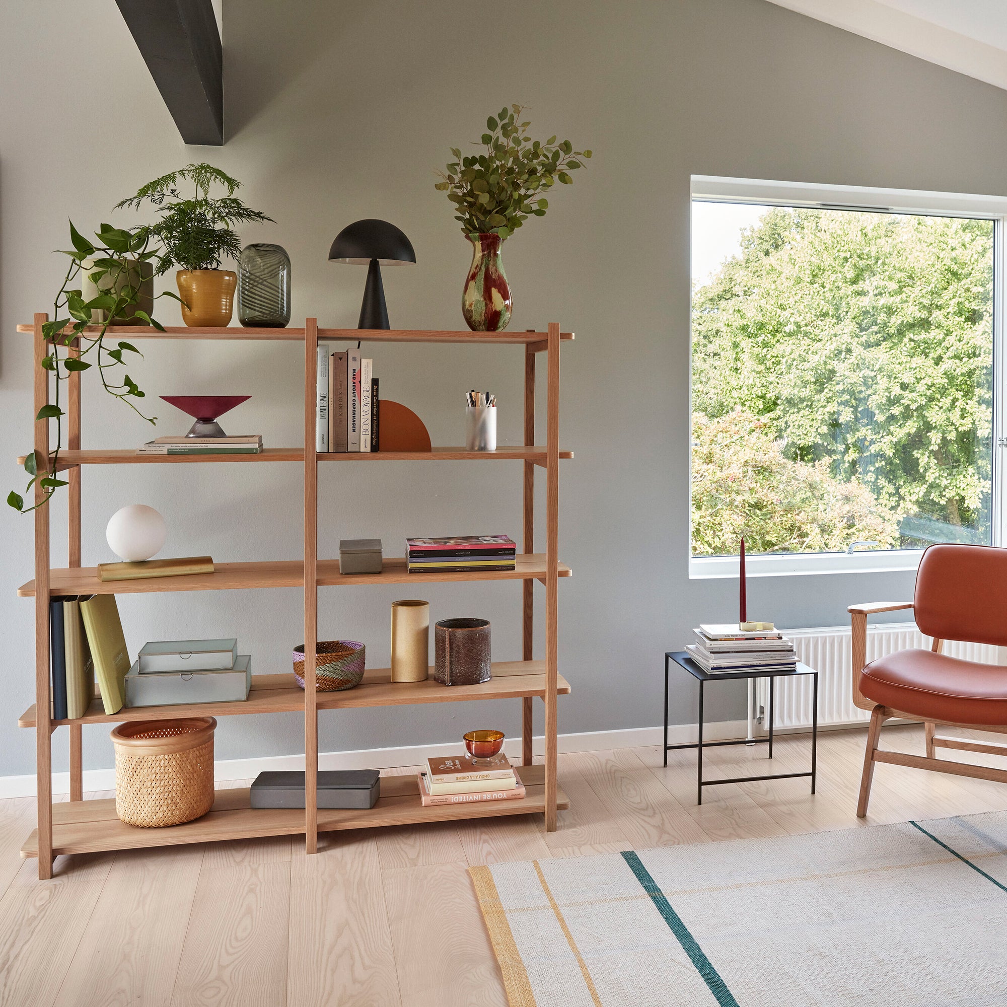 Hübsch mush bordlampe mini sort