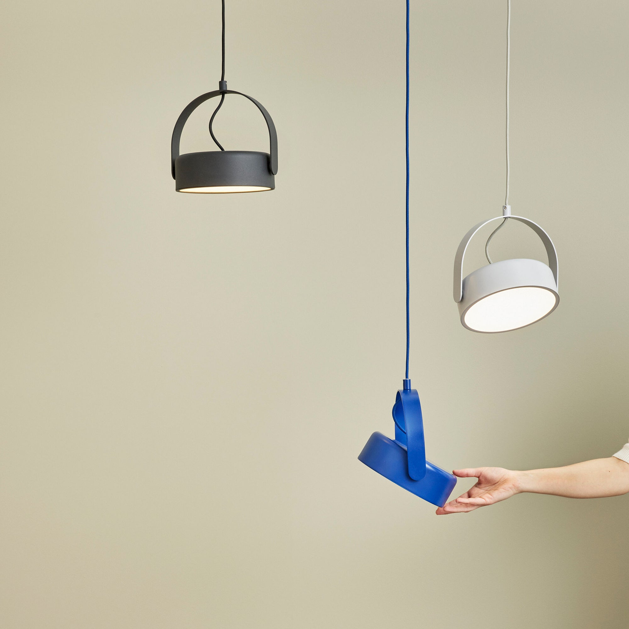 Hübsch stage loftlampe blå