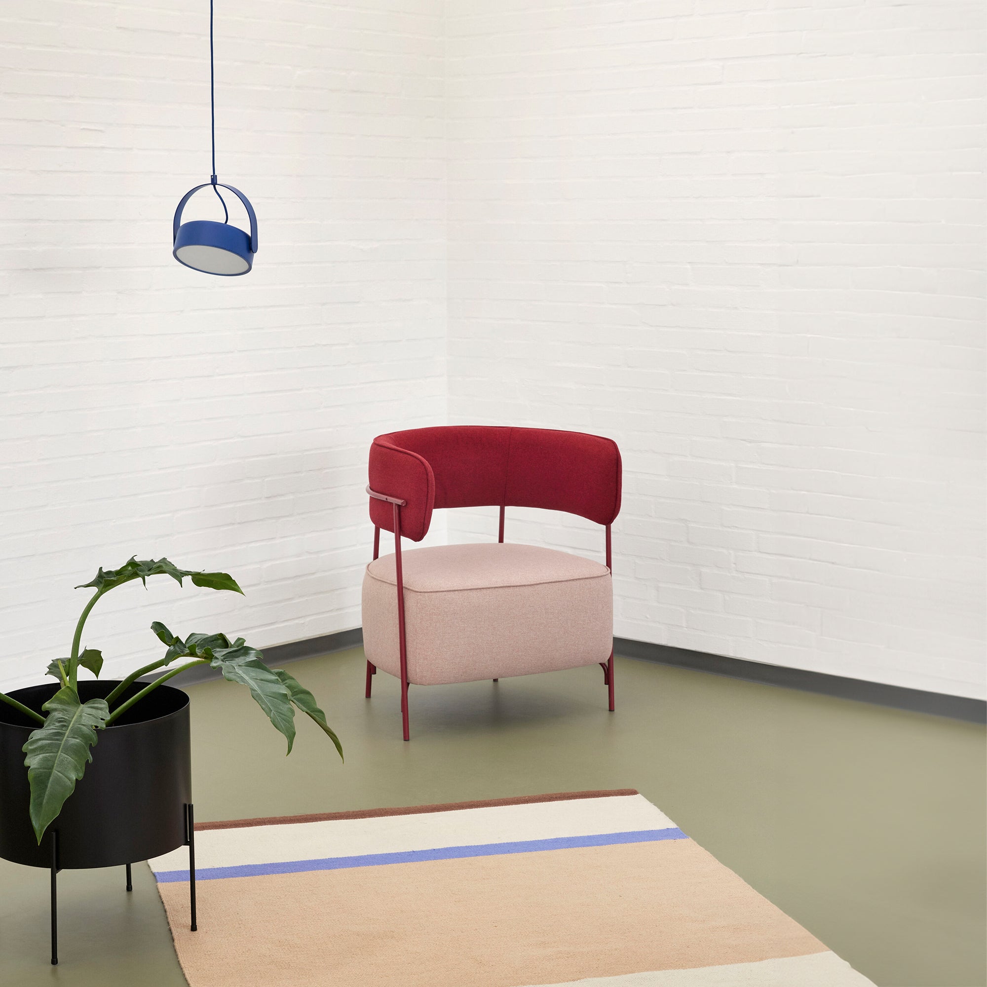 Hübsch stage loftlampe blå