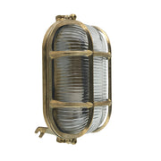 Andromeda 17 Oval skotlampe støbt messing IP64