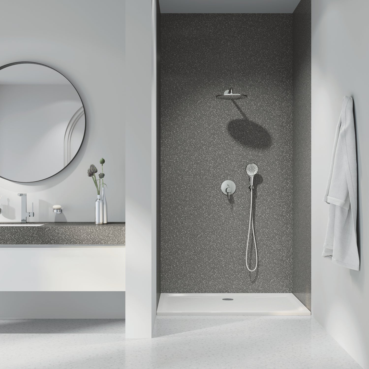 Rainshower SmartActive 130 - 3 spray håndbruser