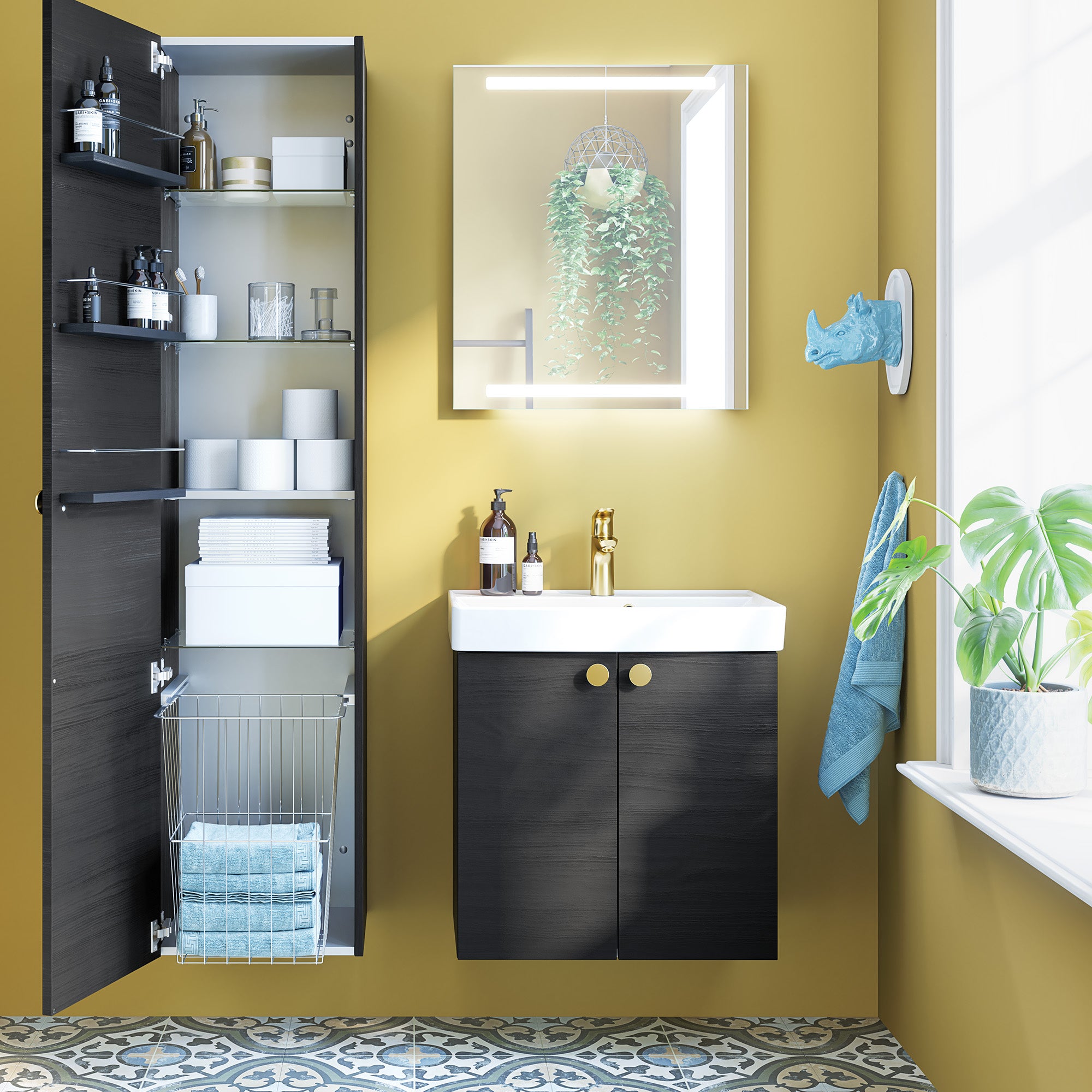 Dansani Mido Spejl 70x50 cm med LED lys