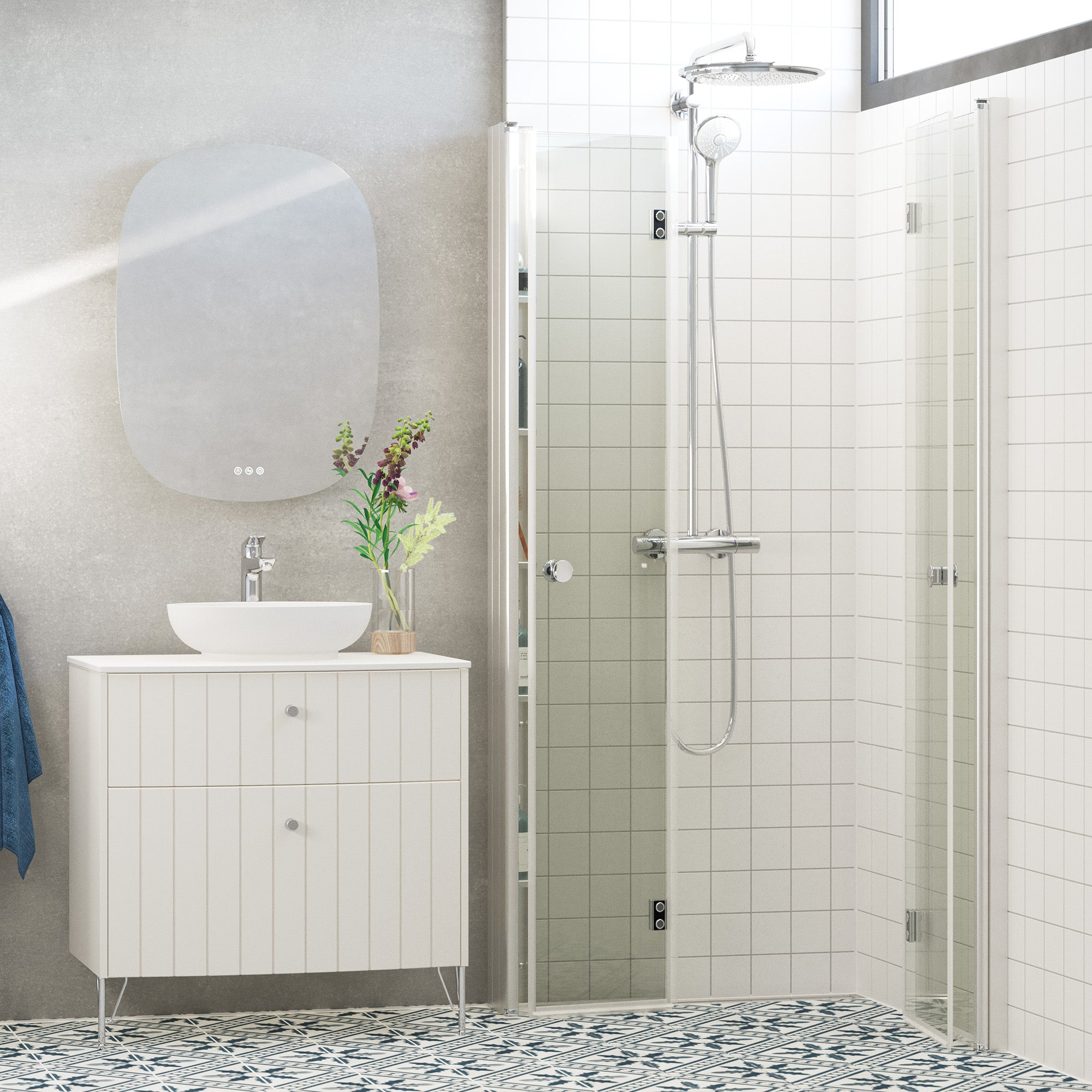 Dansani Match "B" Foldedør 200*97-99 cm, klart glas