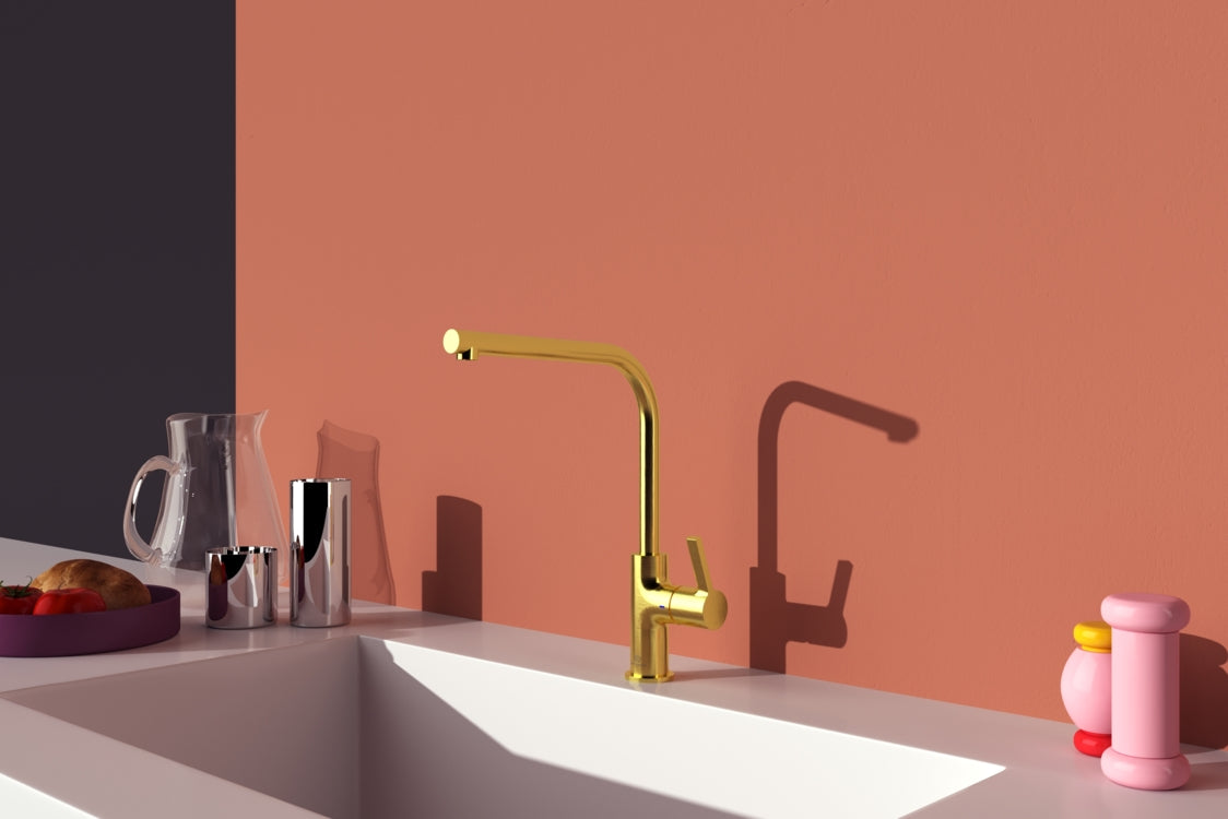 GUSTO KØKKENARMATUR BRUSHED GOLD