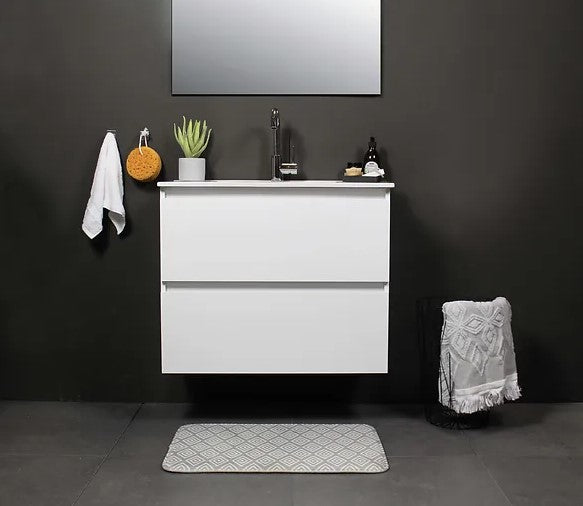 Sanibell Basicline grebsfri møbelsæt 51x46,5cm hvid højglans