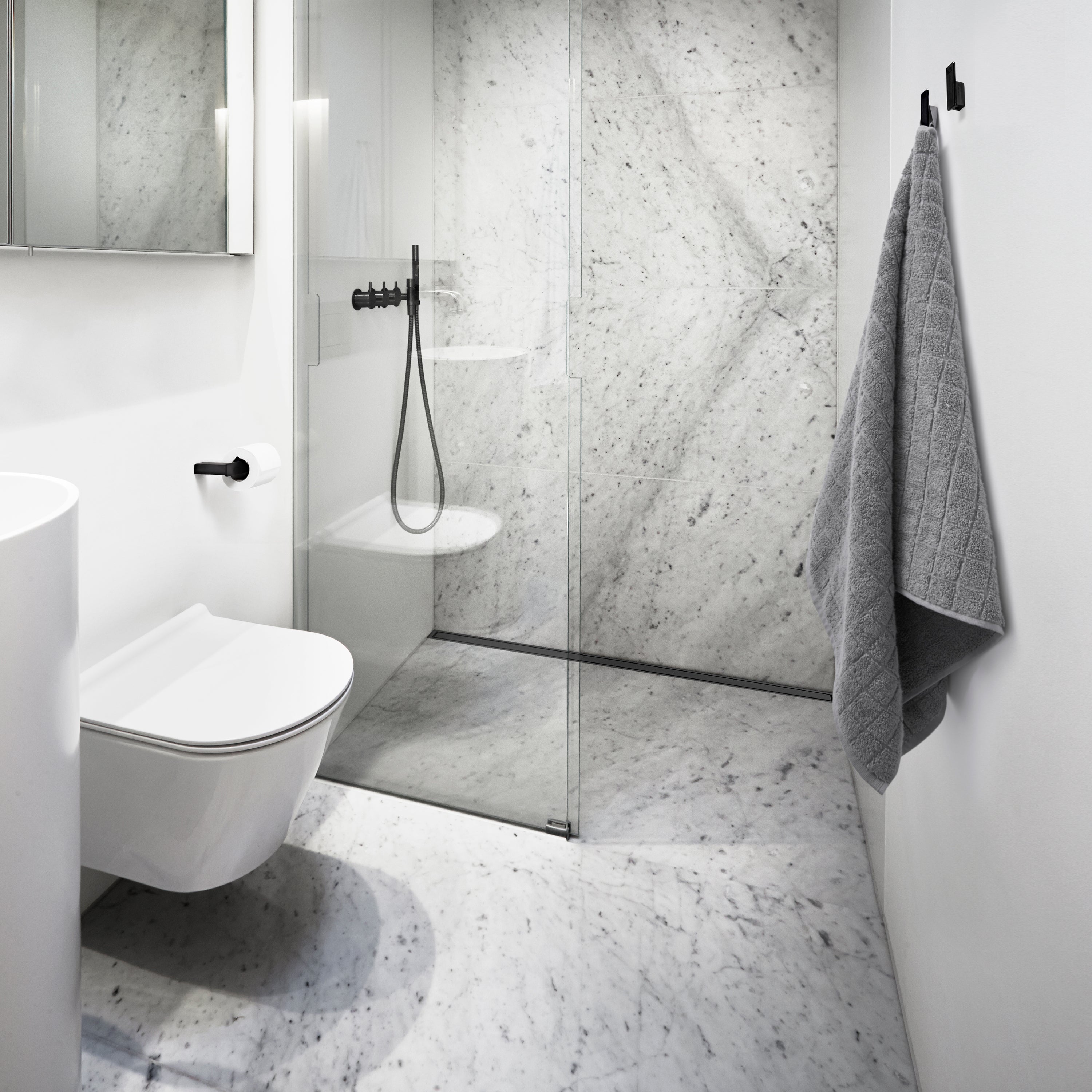 Toiletrulleholder-sort