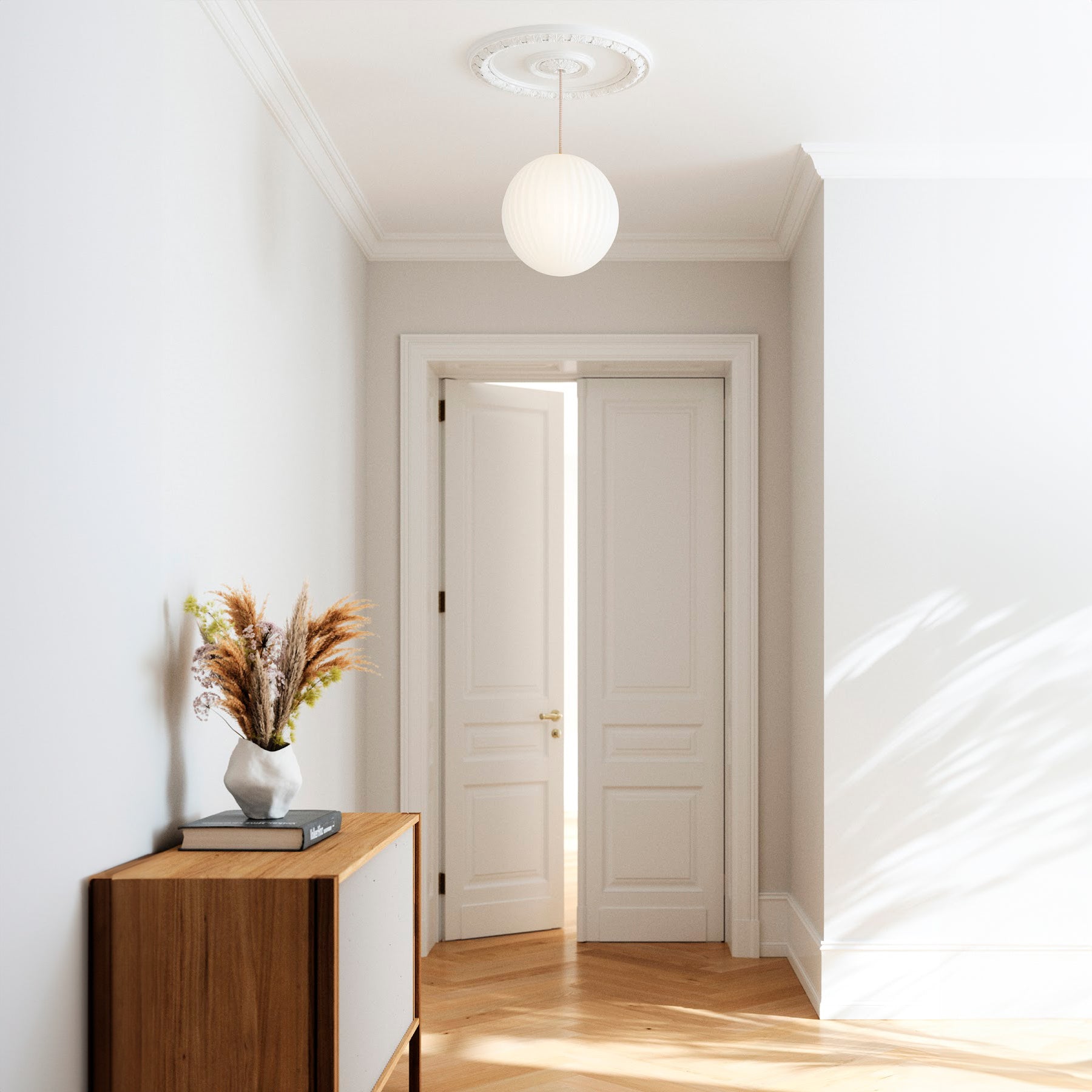Bright Modeco pendel XL creme kabel