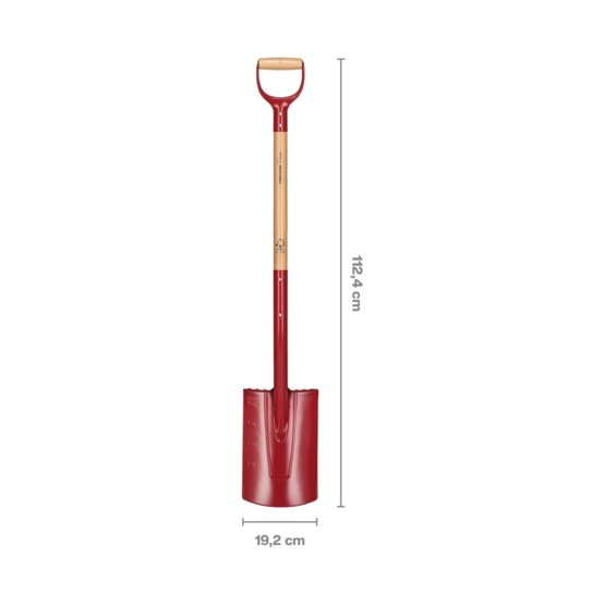 FISKARS SPADE,AFRUNDET L.SKAFT