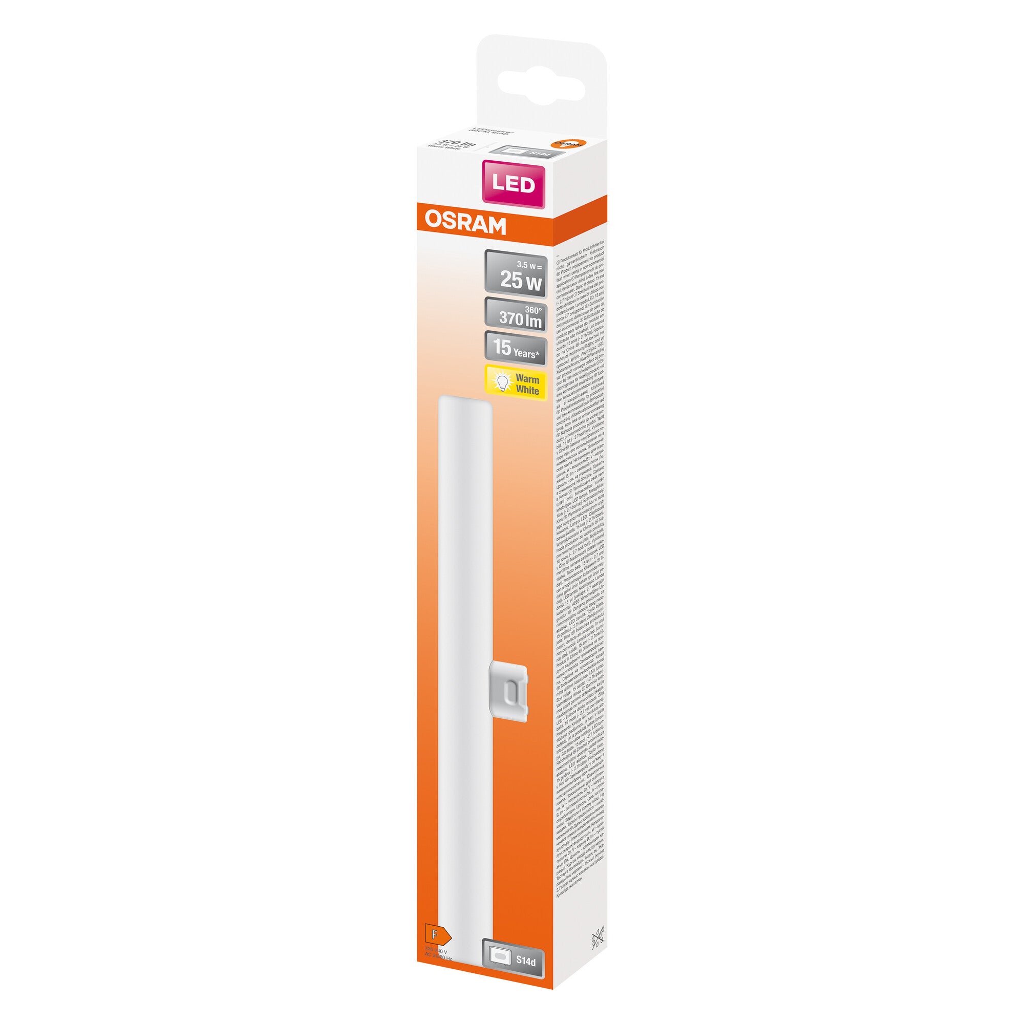 LEDINESTRA 3,5W/827 (27W) MAT S14D PC