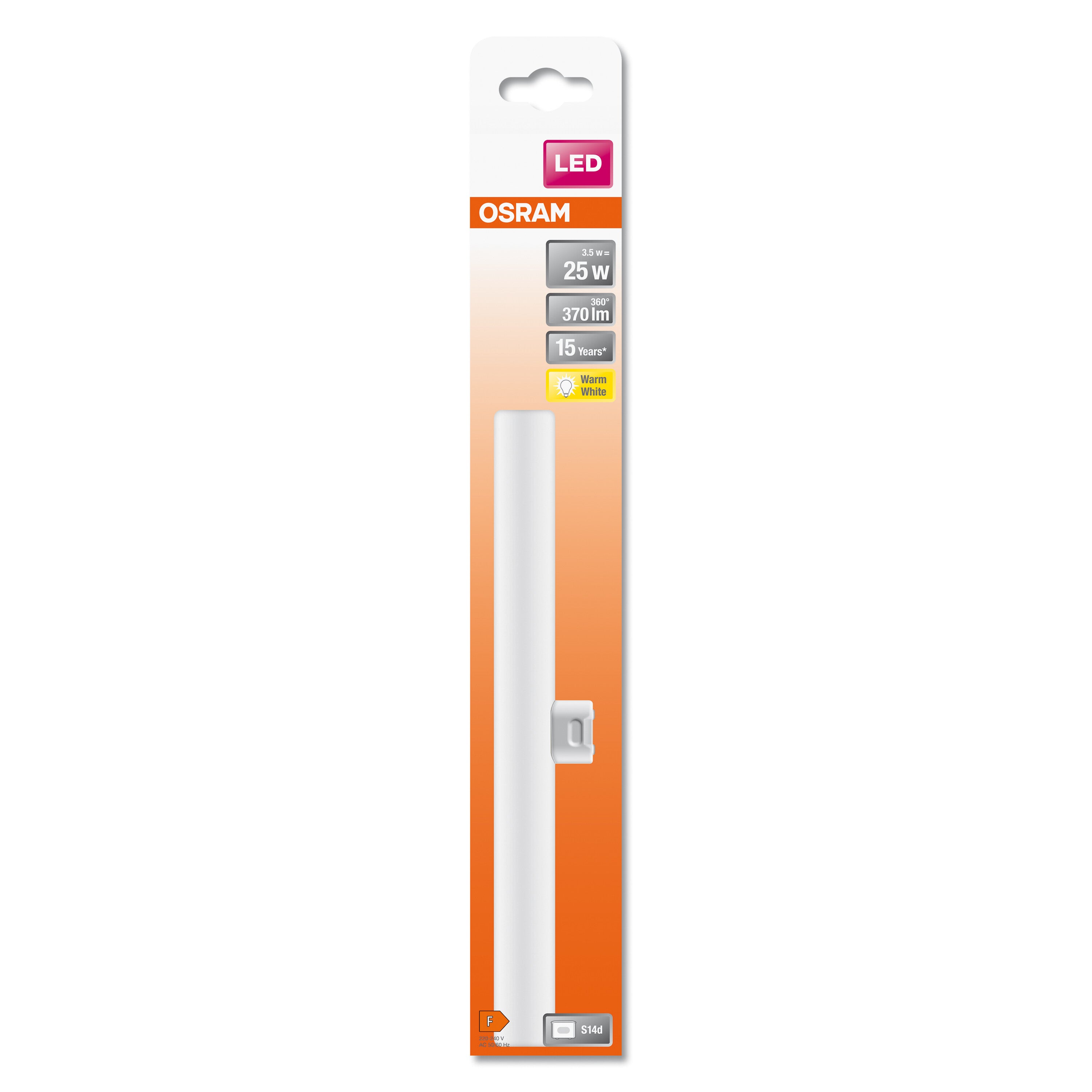 LEDINESTRA 3,5W/827 (27W) MAT S14D PC
