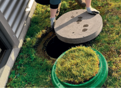 GreenCover 315 mm havedæksel til betonkegle, komposit