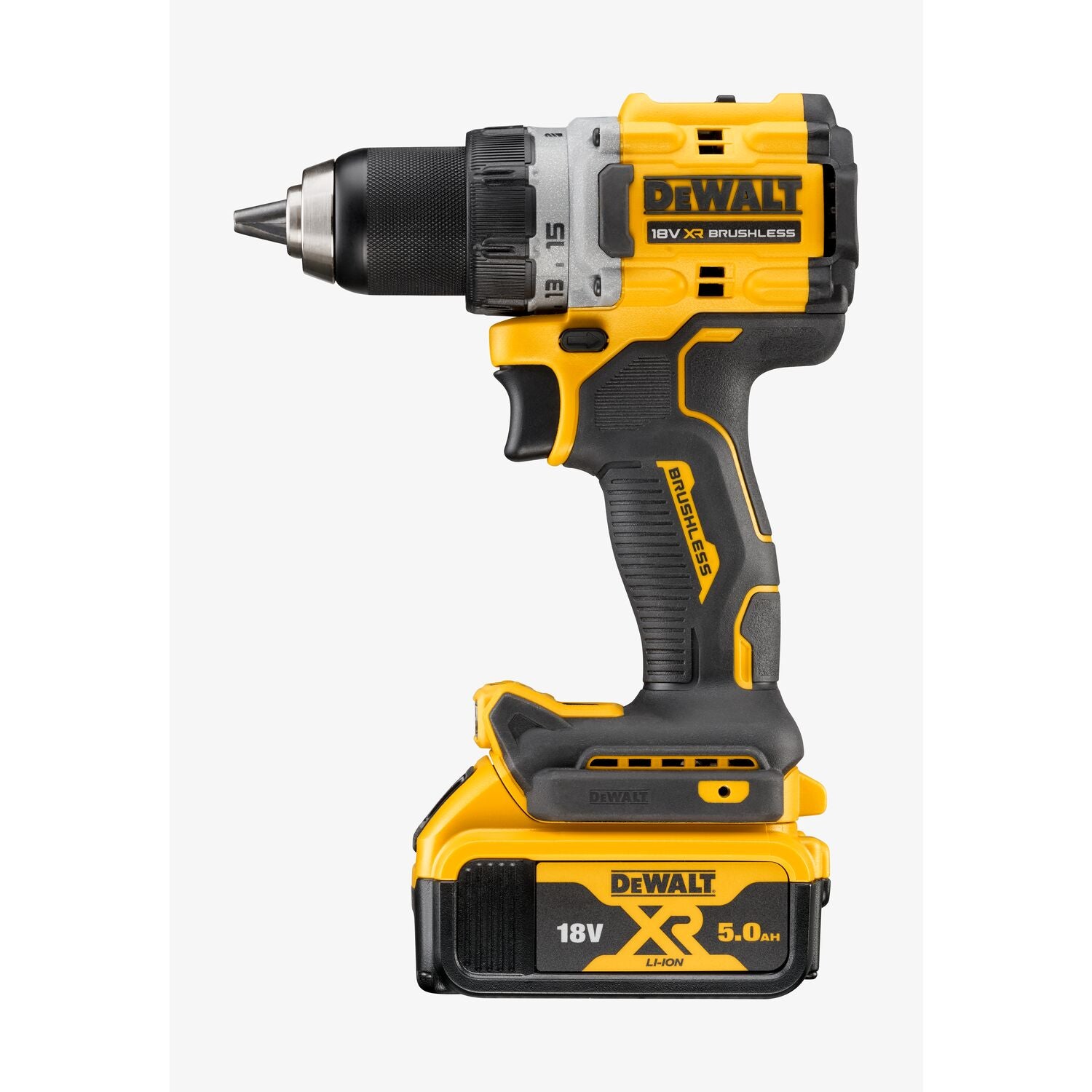 DEWALT 18V XR skruemaskine DCD800P2T, 2 x 18 V/5,0 Ah