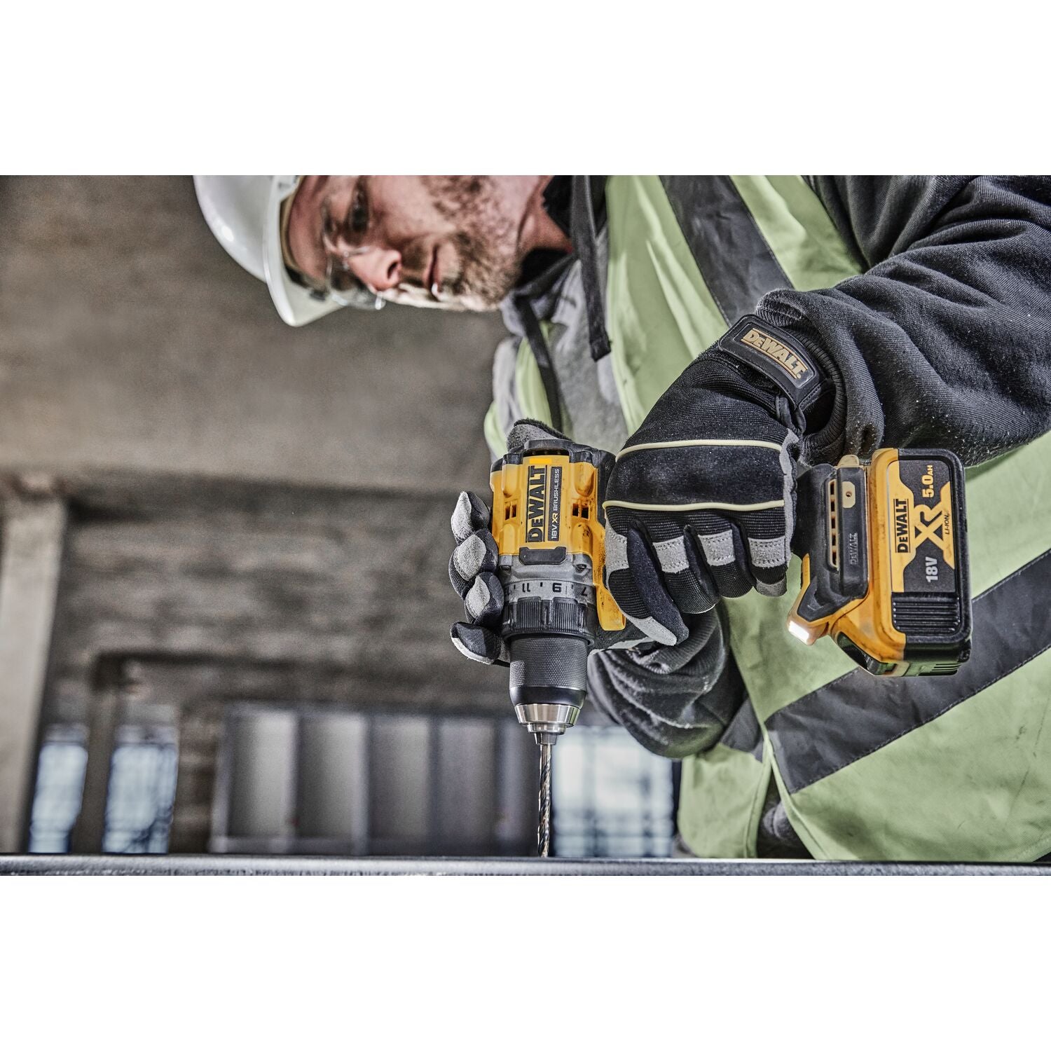 DEWALT 18V XR skruemaskine DCD800P2T, 2 x 18 V/5,0 Ah