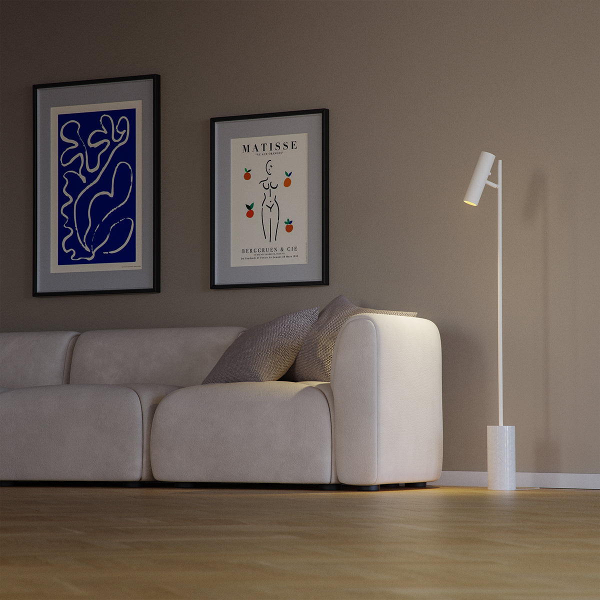 EXPO Gulvlampe hvid