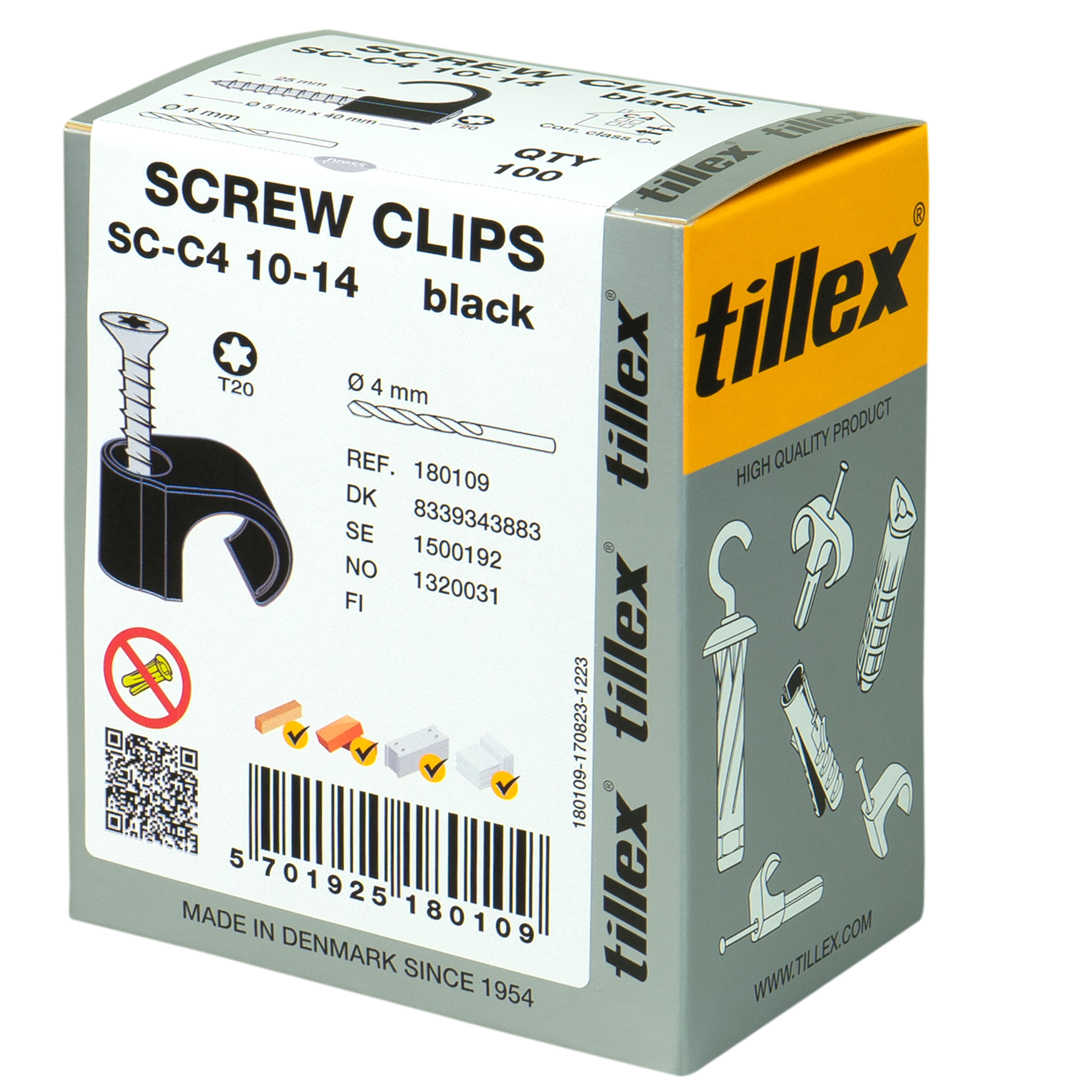CLIPS MED TX20 SKSC-C4 10-14MM SORT