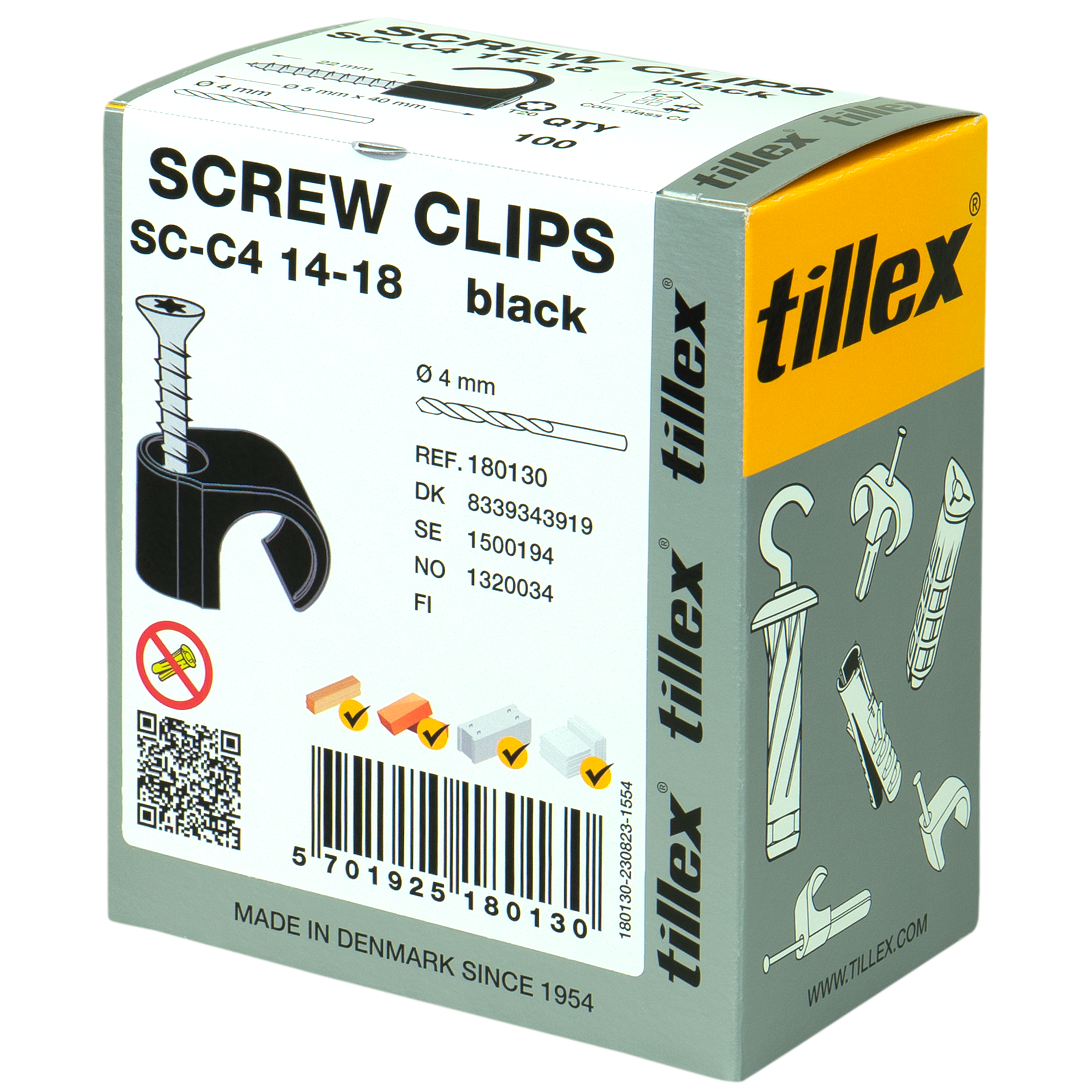 CLIPS MED TX20 SKSC-C4 14-18MM SORT
