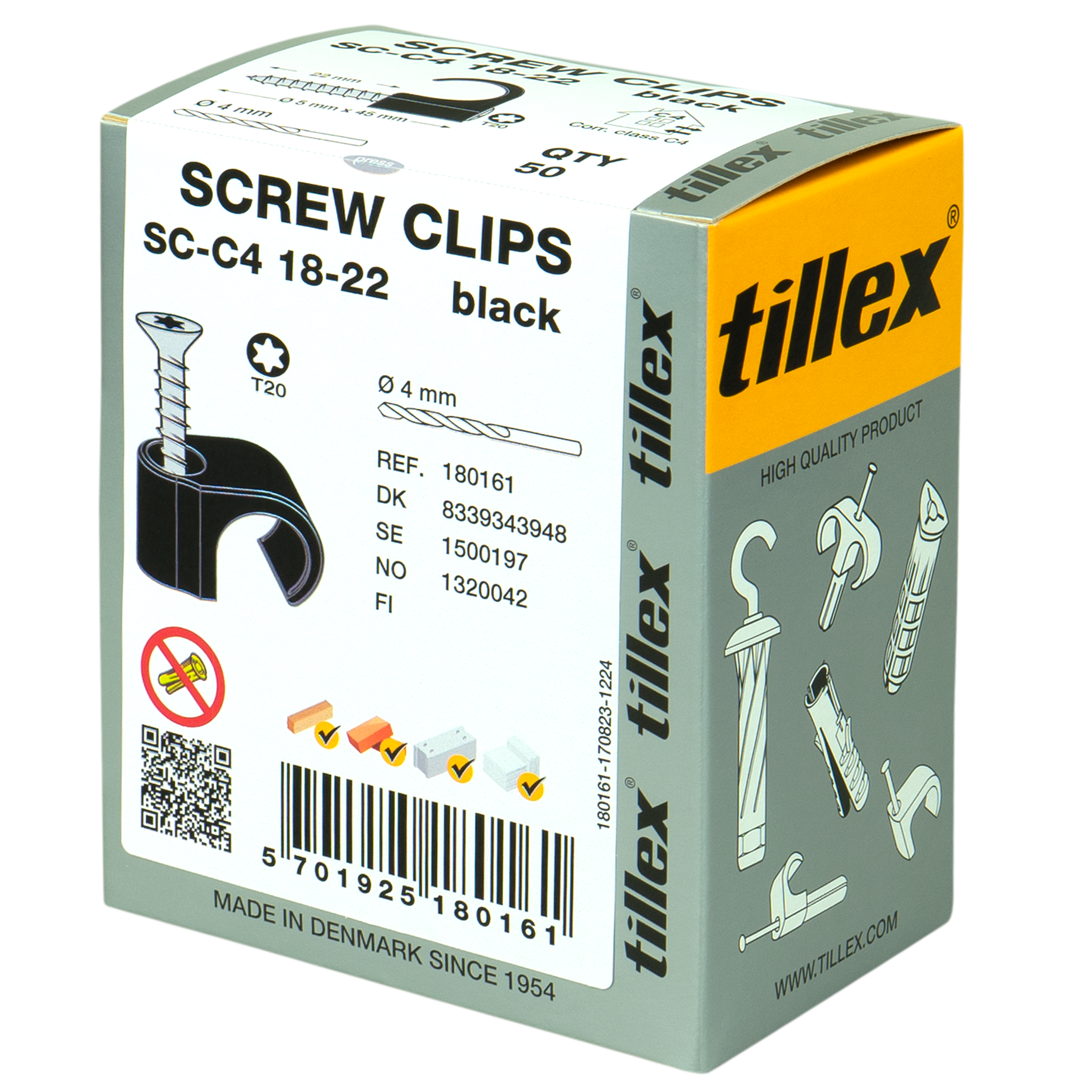 CLIPS MED TX20 SKSC-C4 18-22MM SORT