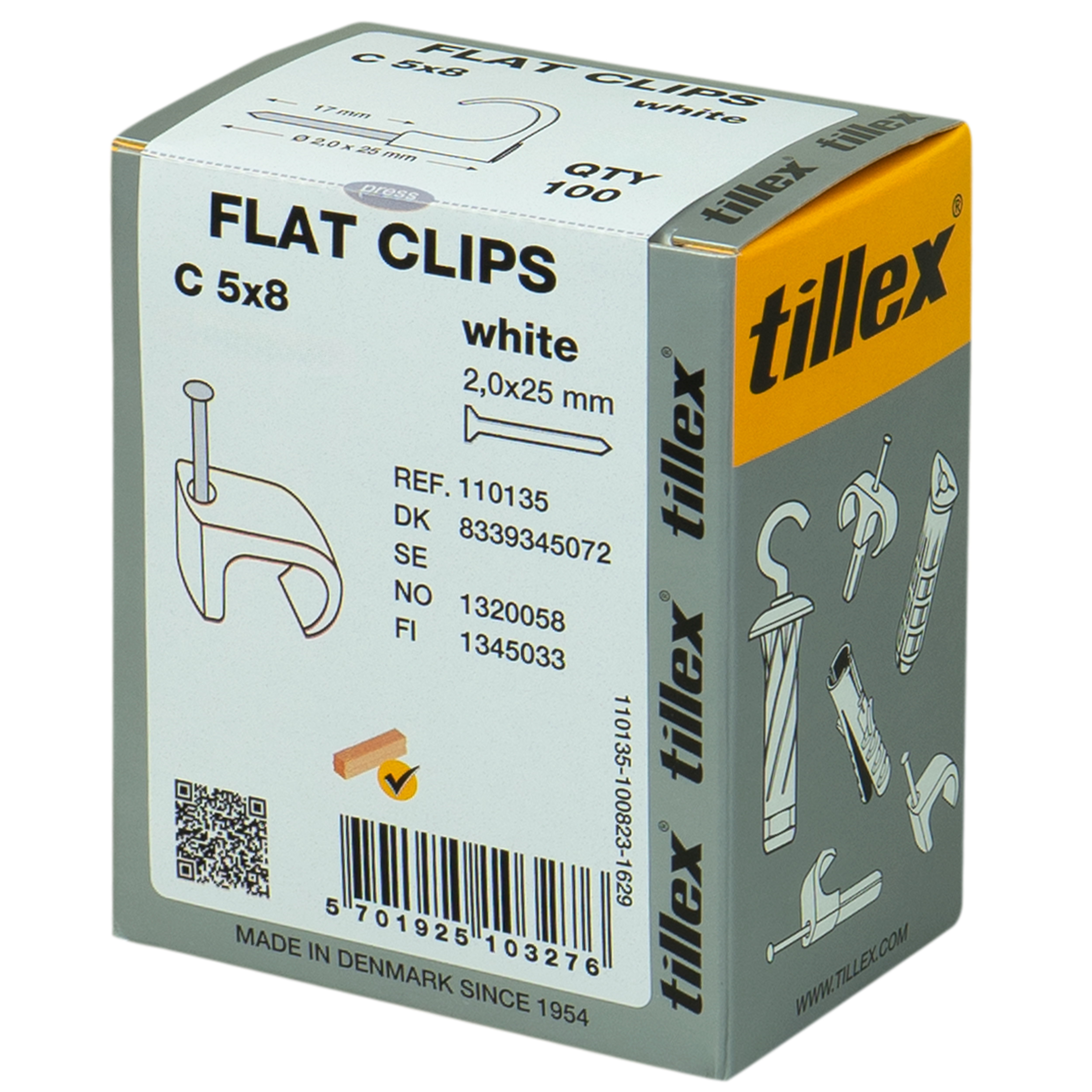 CLIPS 5X8/25MM-100 HVID