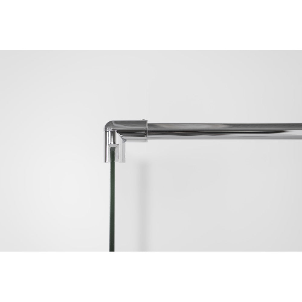 Shower wall DIJA chrome profiles 90x200cm