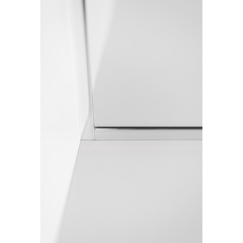 Shower wall DIJA chrome profiles 90x200cm