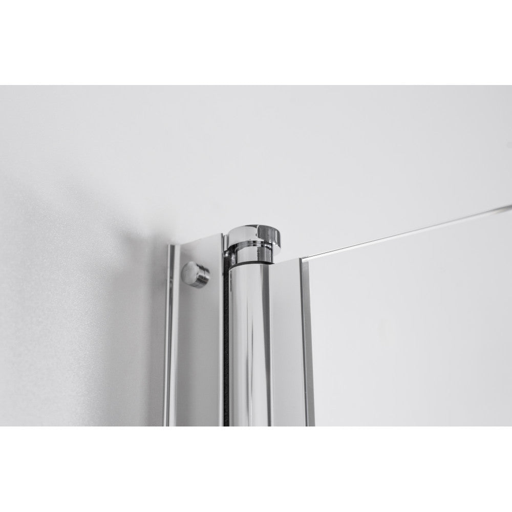 Straight doors Viktorija 1/2, chrome profiles 80x200cm