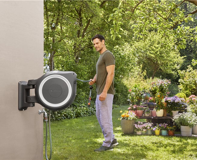 Gardena RollUp XL vægslangeboks, hvid, 35 m, 13 mm