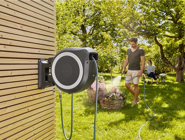 Gardena RollUp XL vægslangeboks, hvid, 35 m, 13 mm