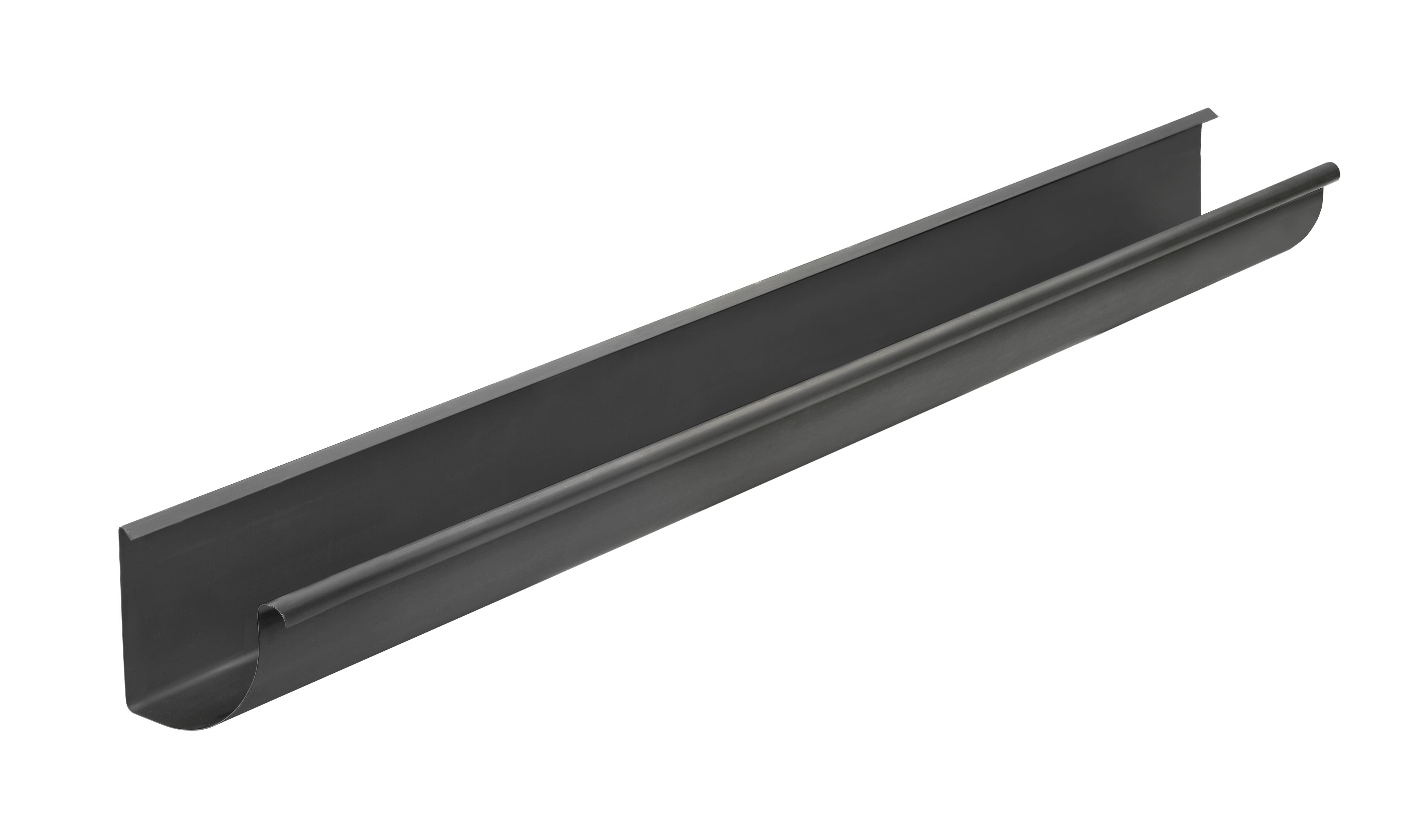 VMZINC Tagrende, kvartrund, ANTHRA-ZINC - 400/0,80/3000 mm