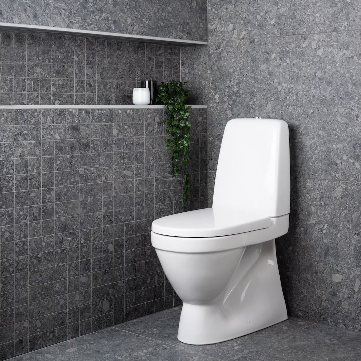 GUSTAVSBERG OCEANIC toilet 2/4ltr skjult S-lås
