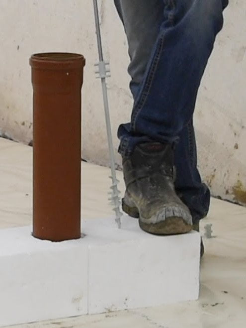 DBK 395 mm montageskrue til opstropning af isoleringsplader