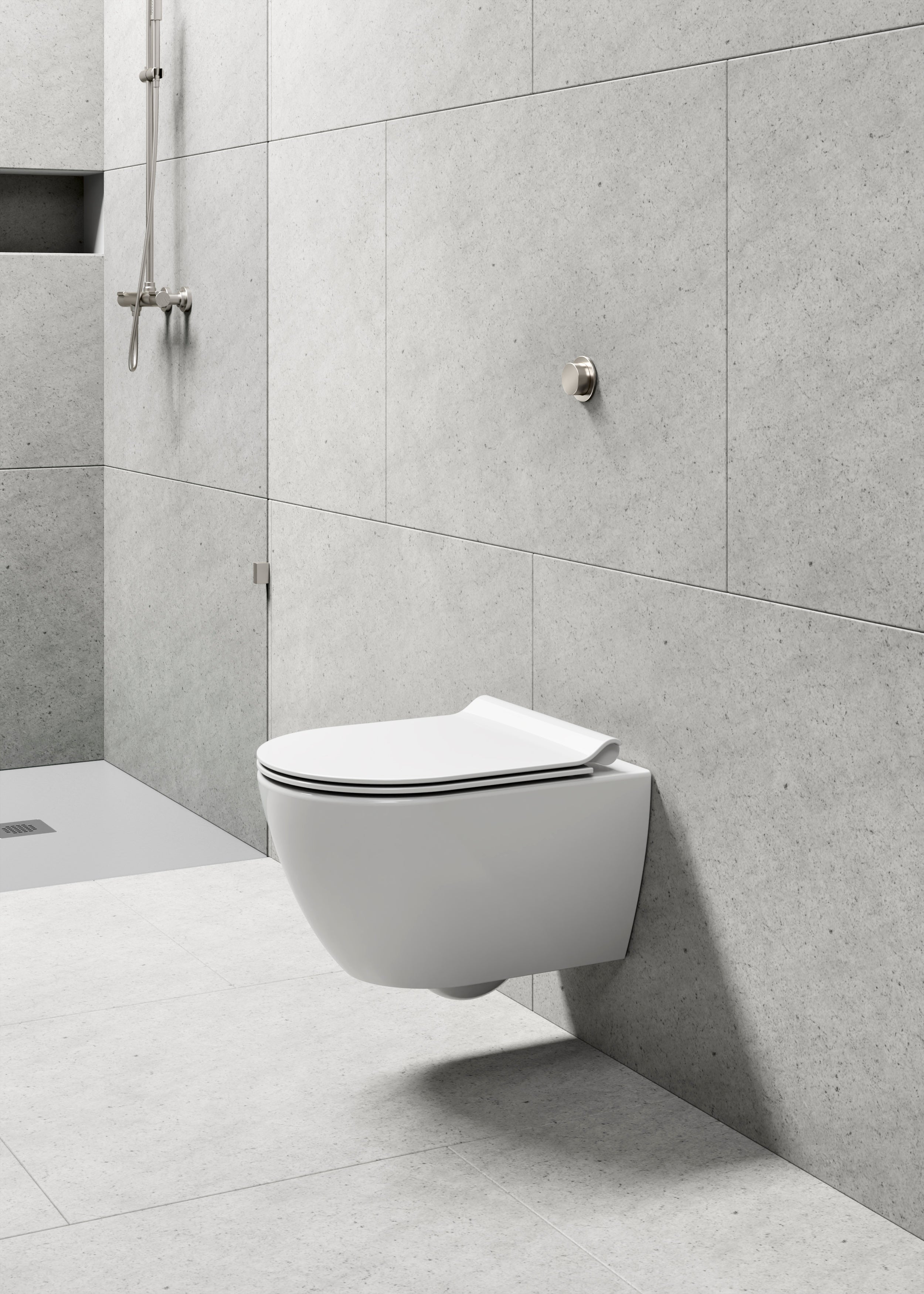 GSI Pura vægtoilet 50x35cm med swirlflush skylleteknik
