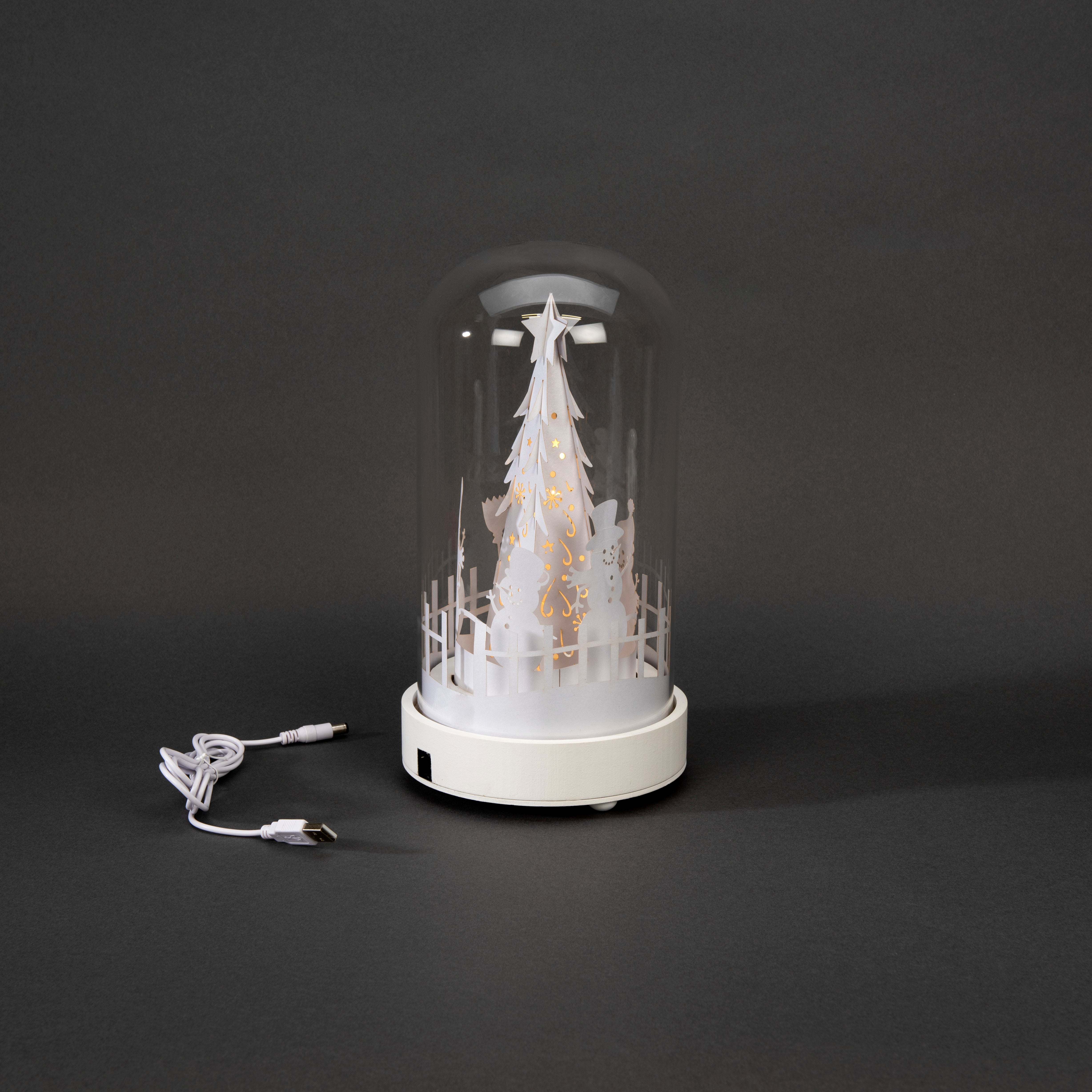 Glaslanterne 10 LED
