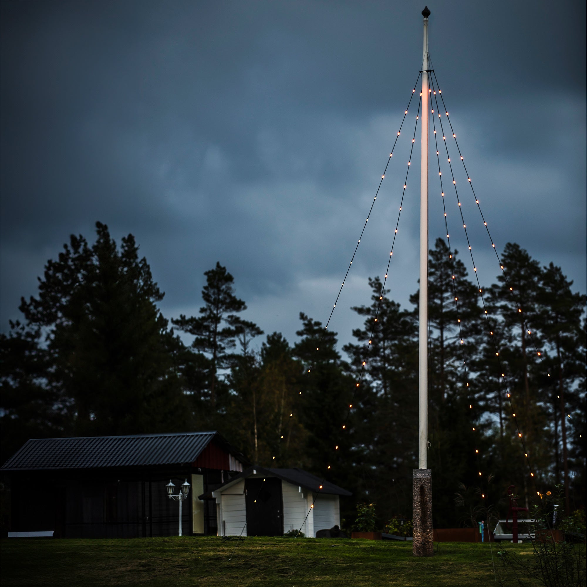Konstsmide Flagstangskæde 5x20 LED
