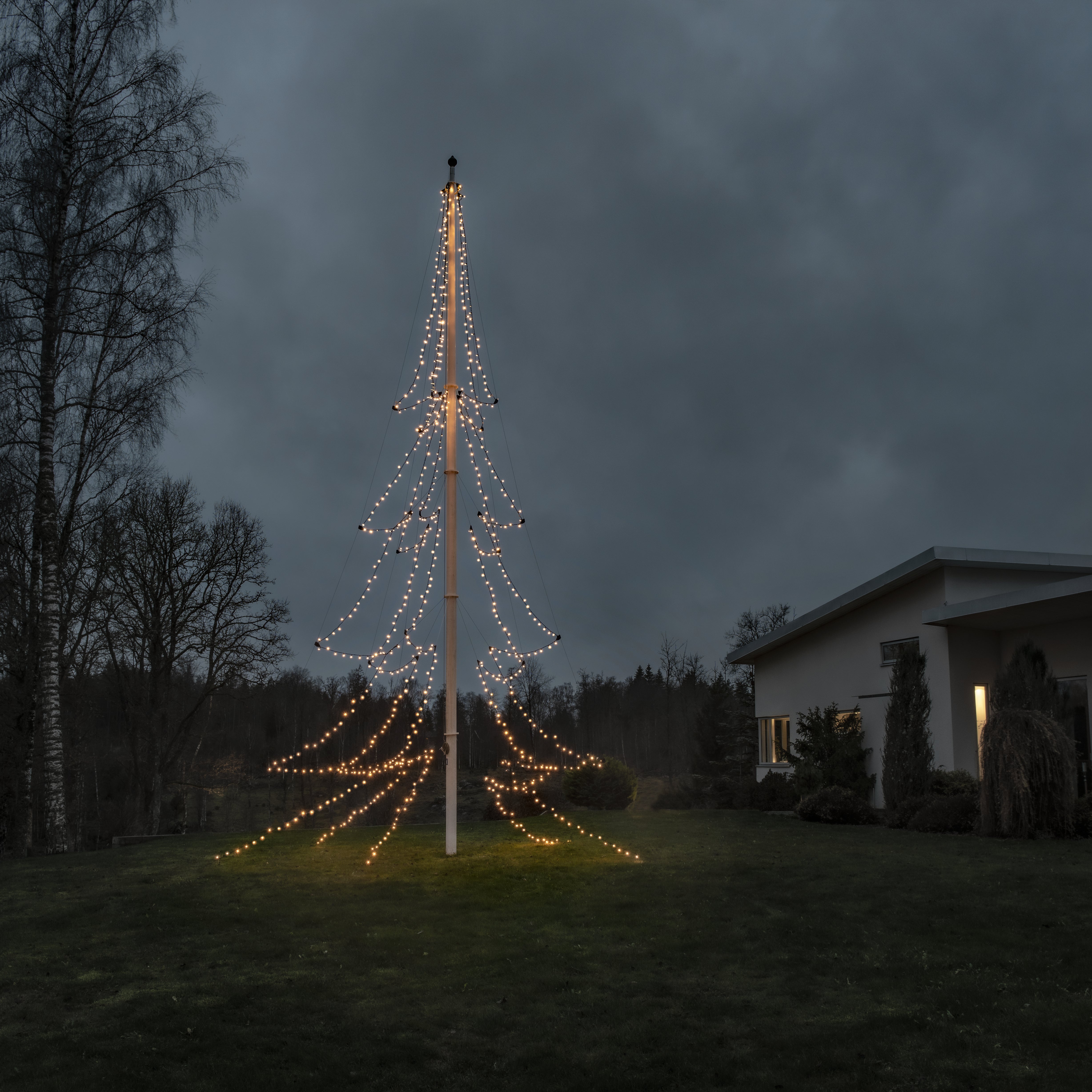 Konstsmide Flagstangskæde 5x136 LED