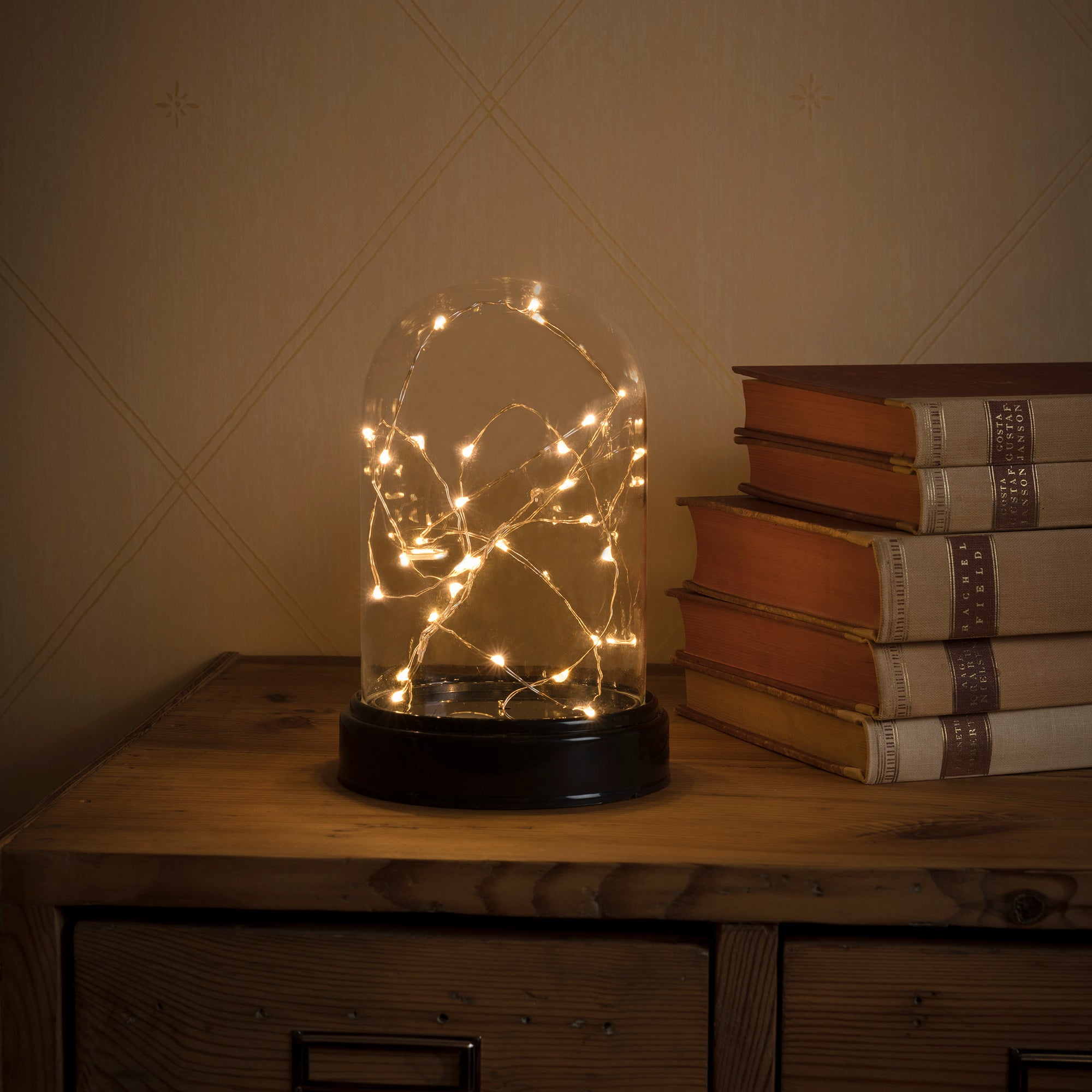 Glas kuppel 30 amber LED