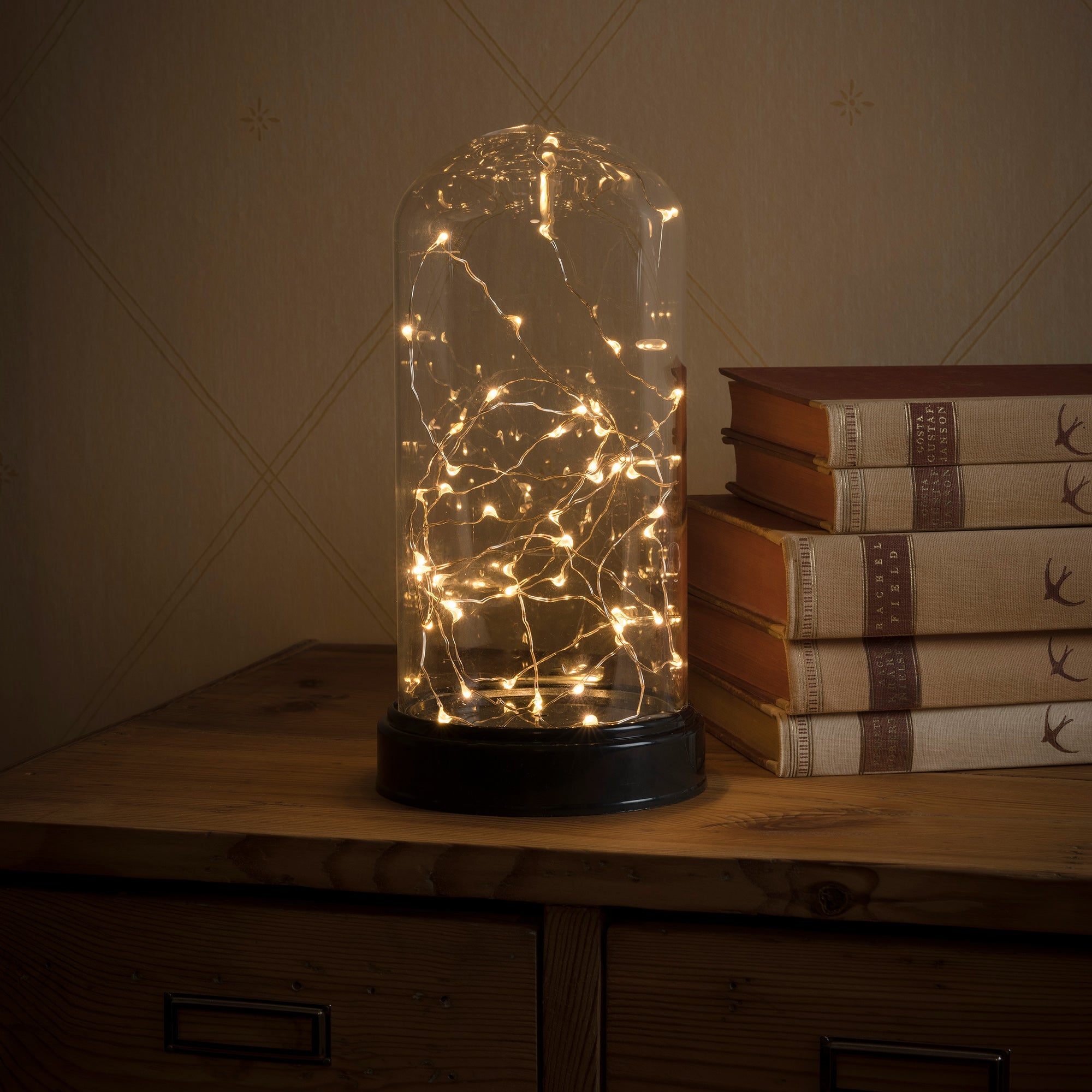 Glas kuppel 50 amber LED